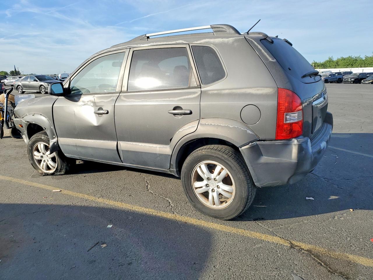 2007 Hyundai Tucson Se Gray vin: KM8JN12D97U522037