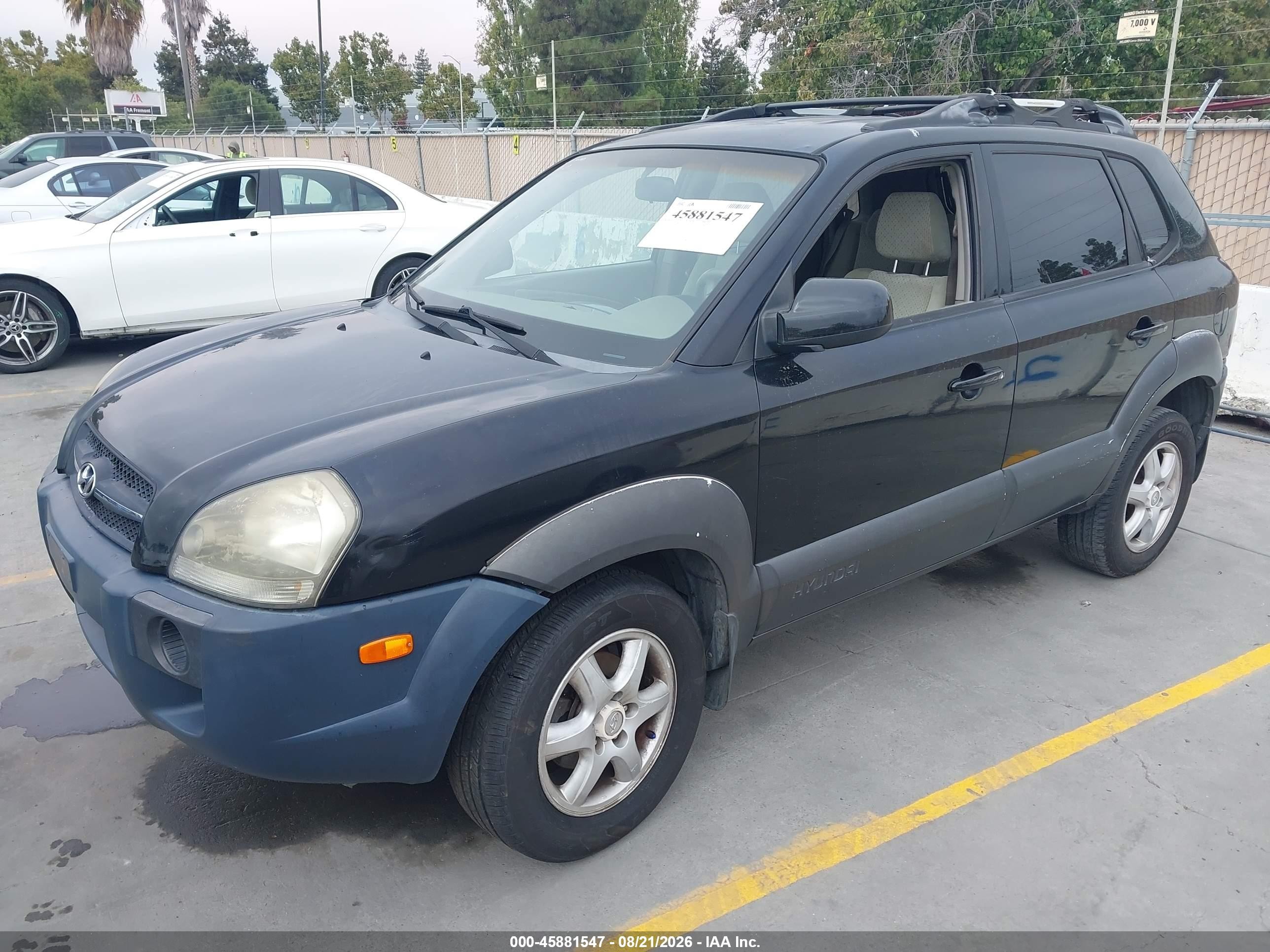 2005 Hyundai Tucson Gls/lx Blue vin: KM8JN12DX5U219622