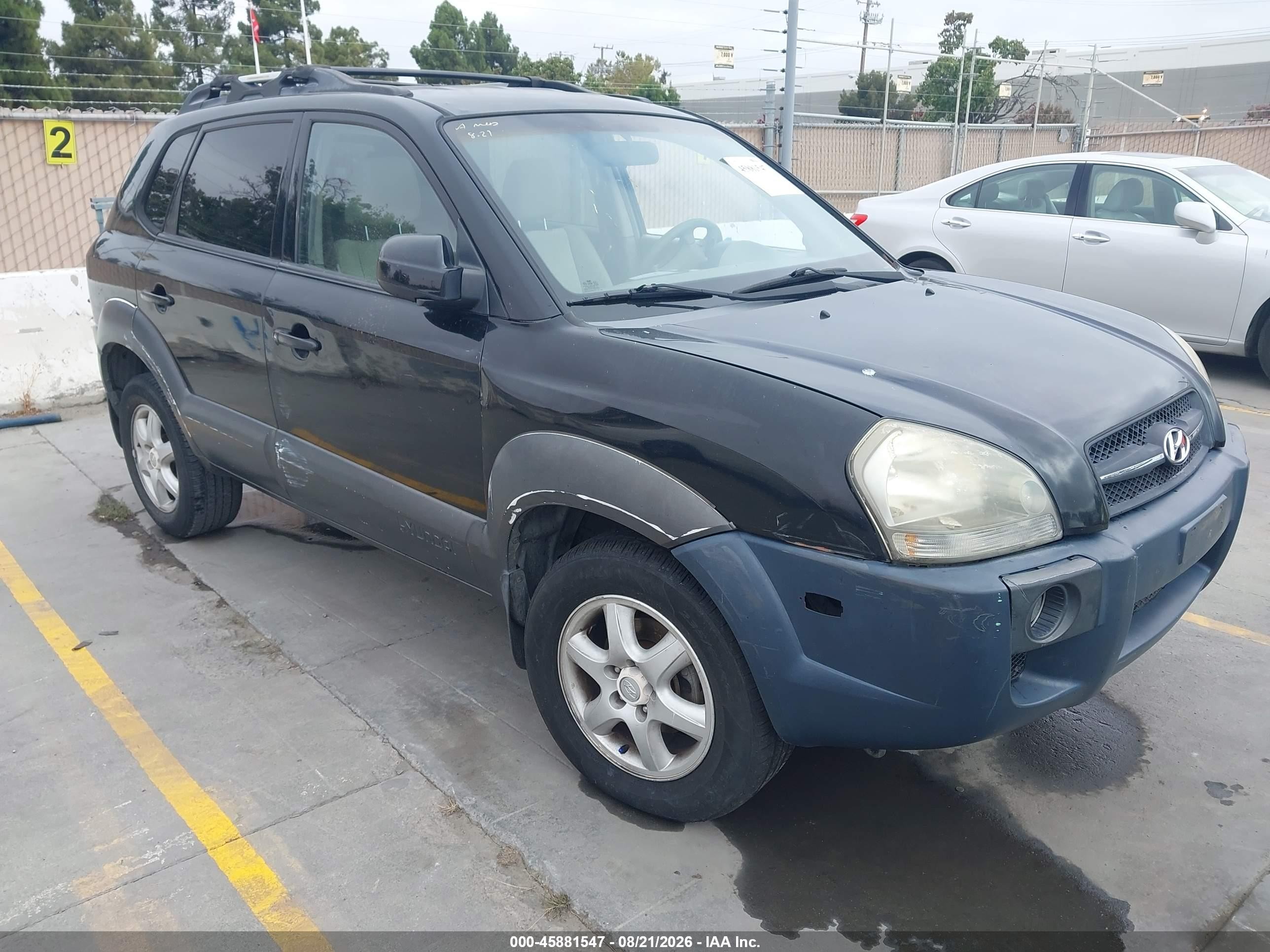 2005 Hyundai Tucson Gls/lx Blue vin: KM8JN12DX5U219622