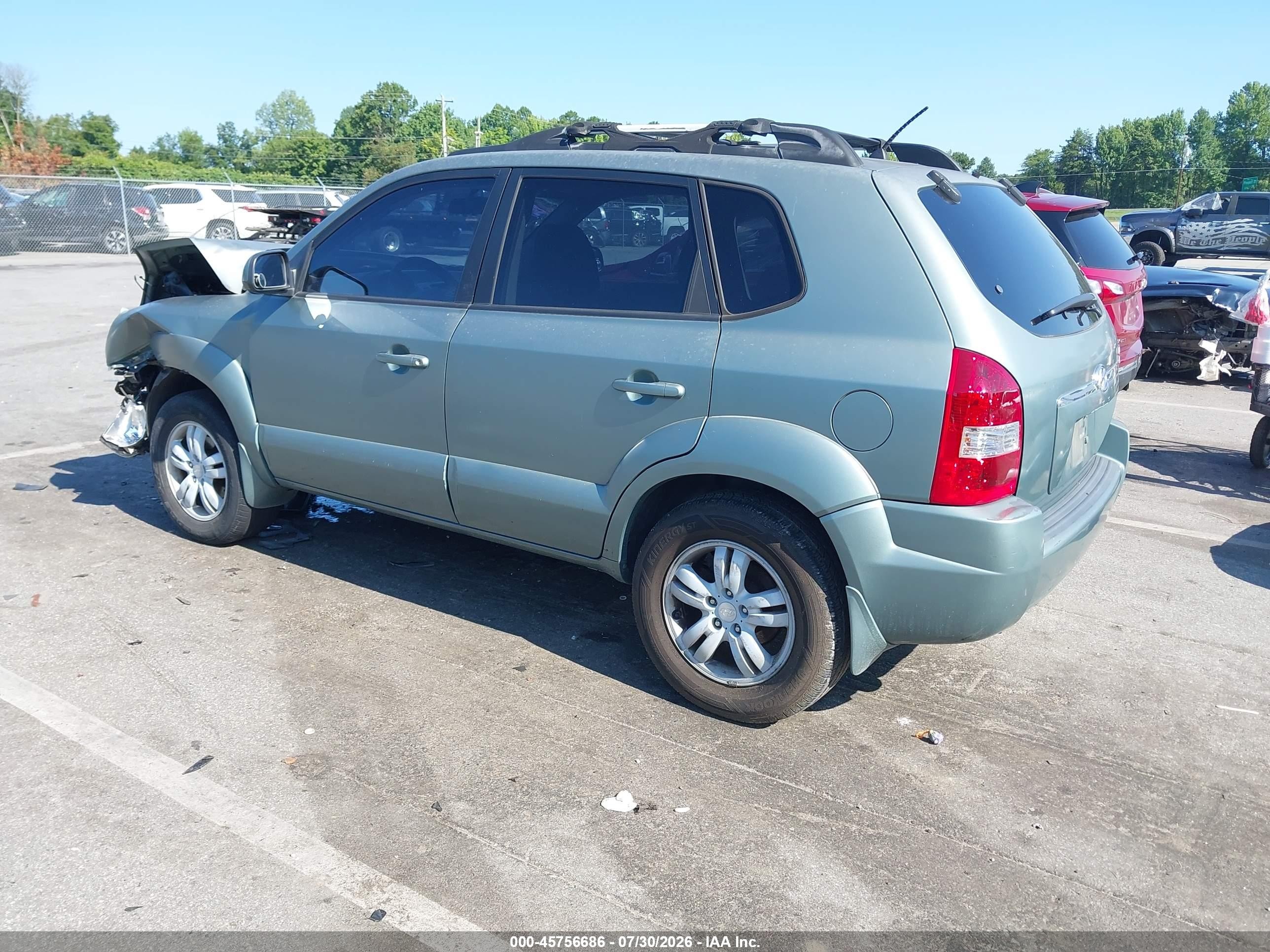 2006 Hyundai Tucson Gls/limited Light Blue vin: KM8JN12DX6U307460