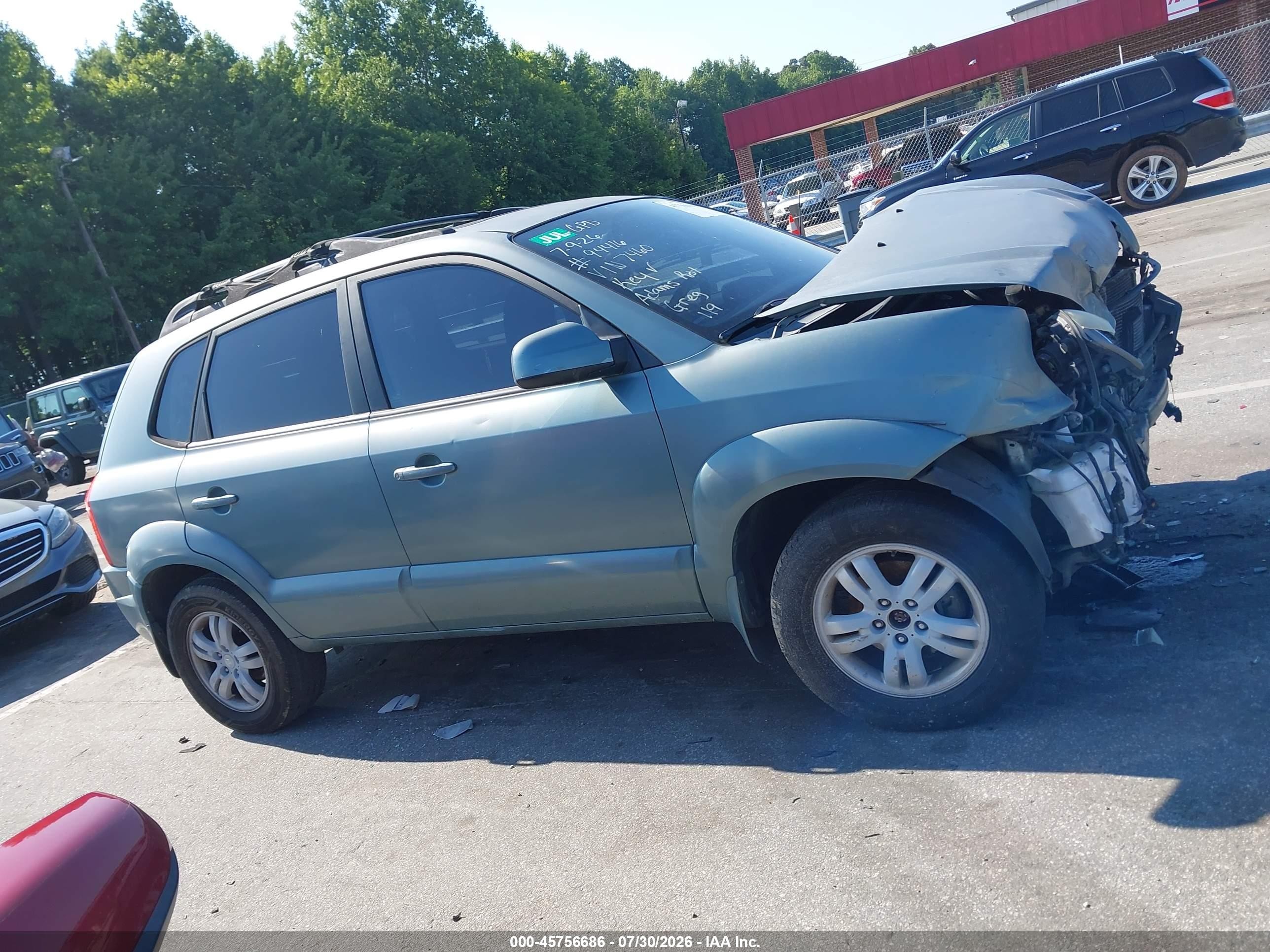 2006 Hyundai Tucson Gls/limited Light Blue vin: KM8JN12DX6U307460