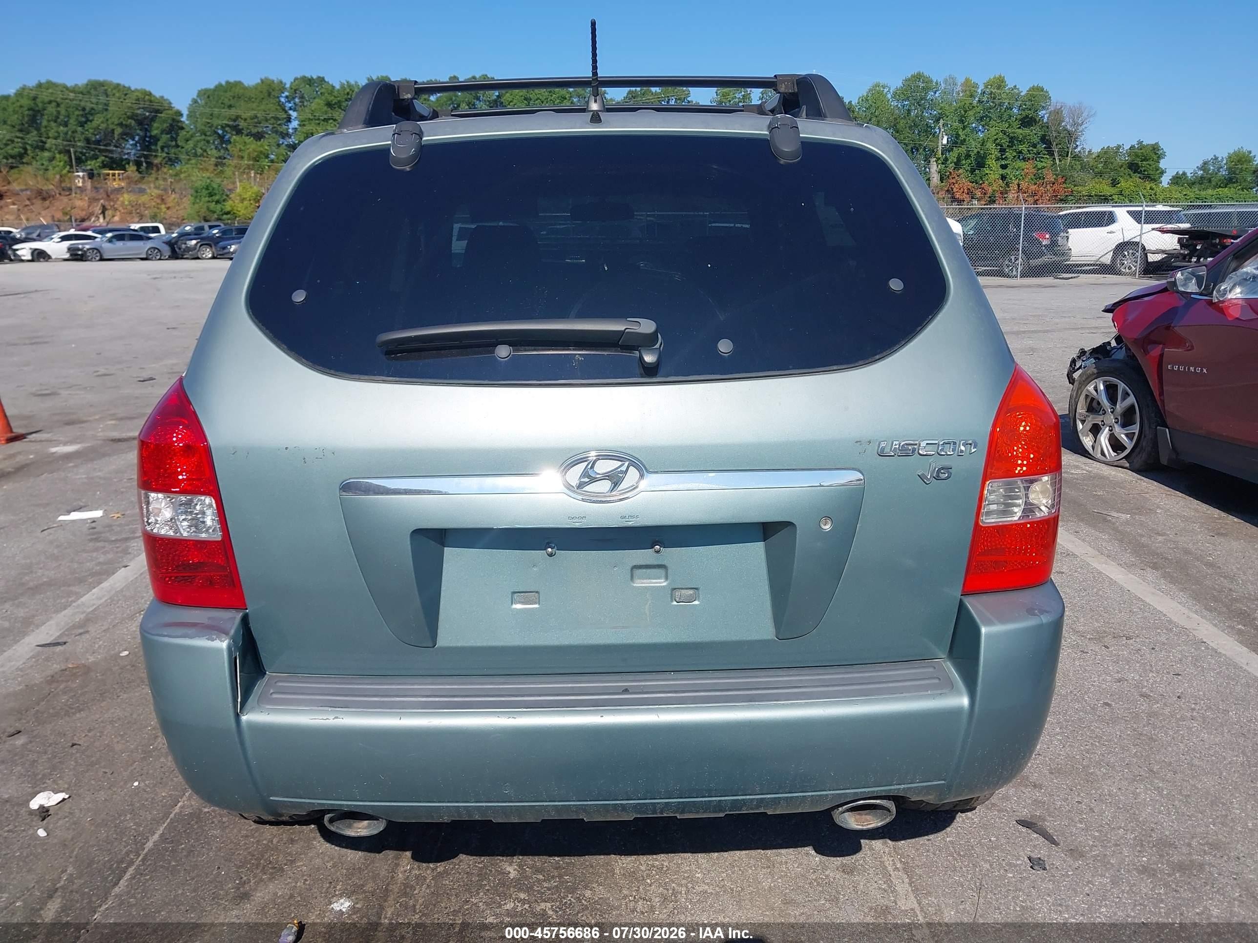2006 Hyundai Tucson Gls/limited Light Blue vin: KM8JN12DX6U307460