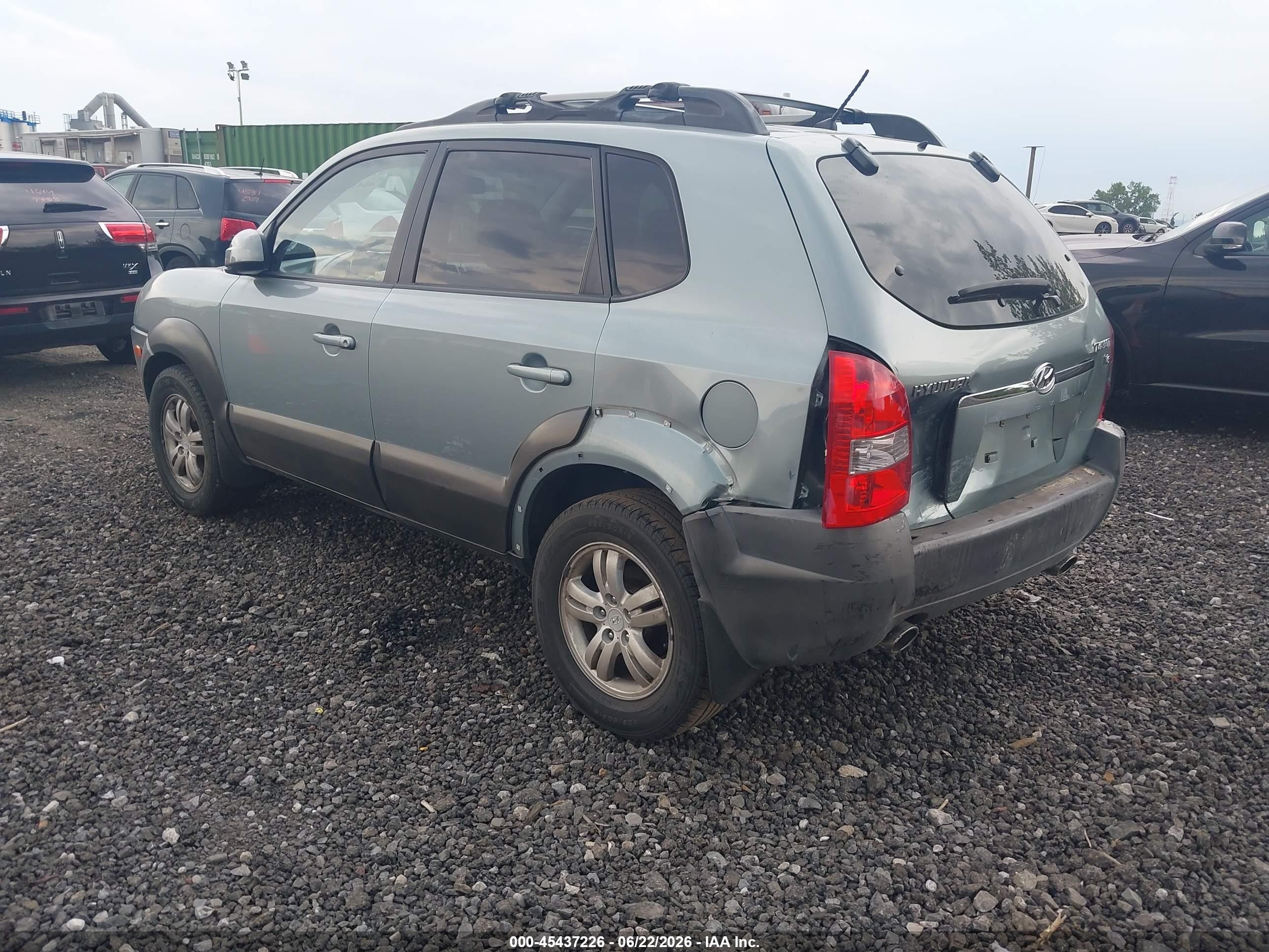 2007 Hyundai Tucson Limited/se Blue vin: KM8JN12DX7U639481