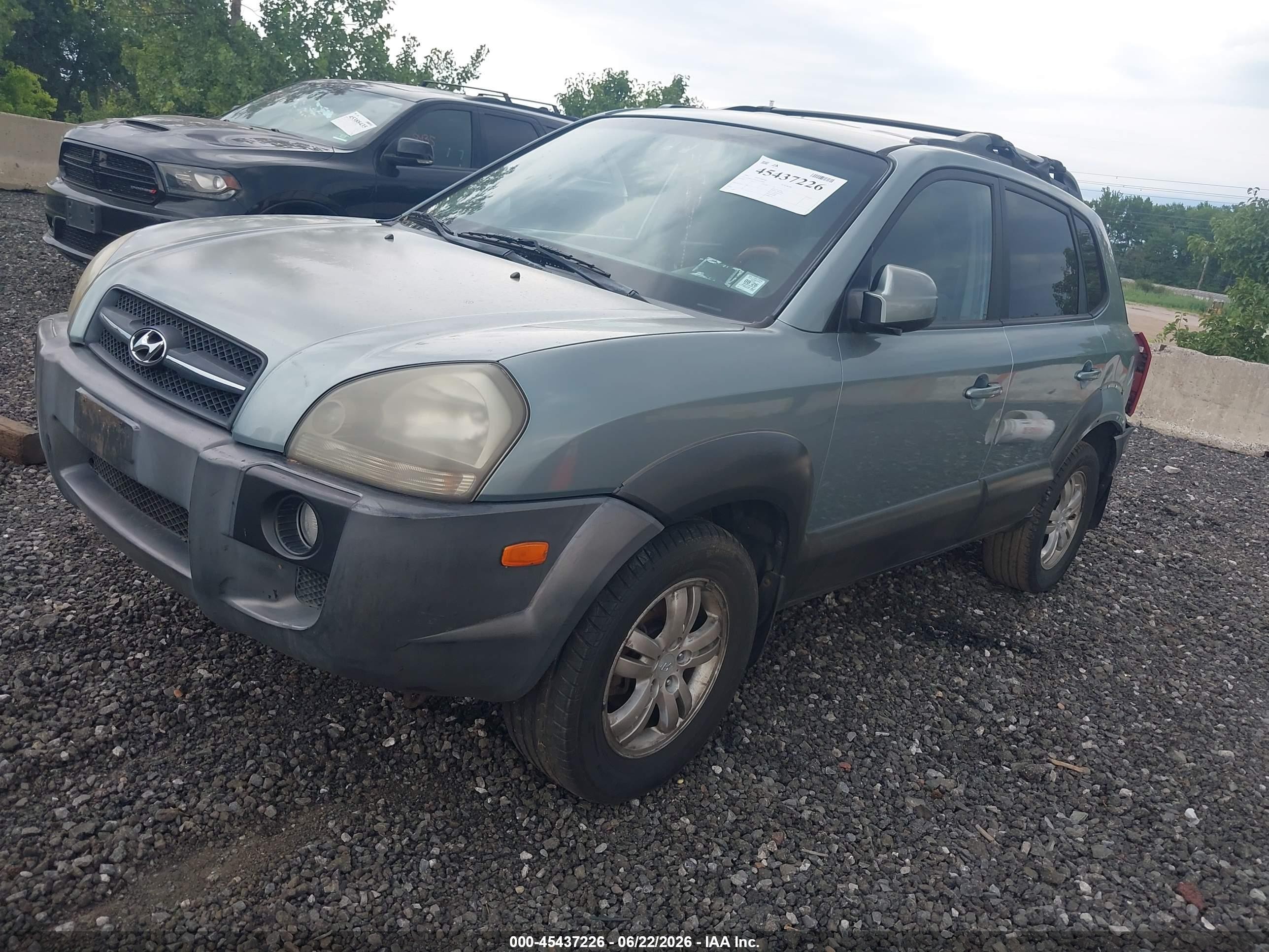 2007 Hyundai Tucson Limited/se Blue vin: KM8JN12DX7U639481