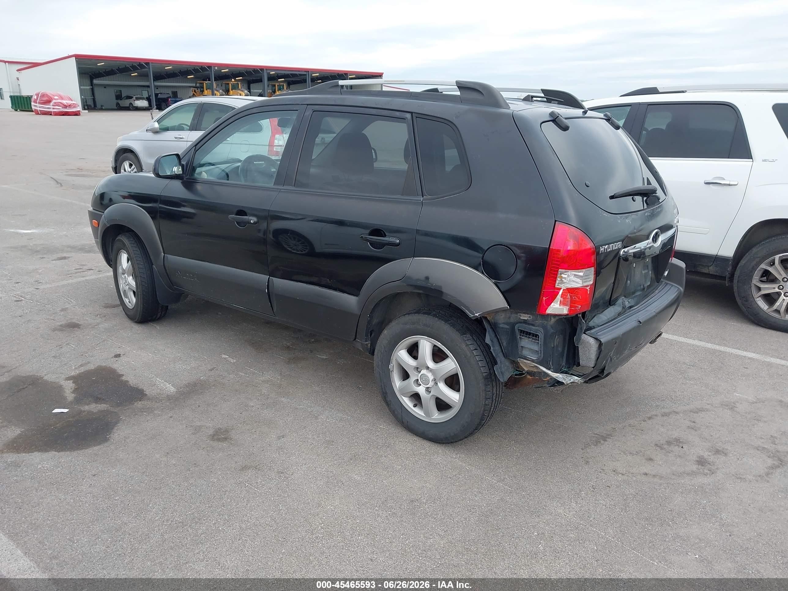 2005 Hyundai Tucson Gls/lx Black vin: KM8JN72D05U053453