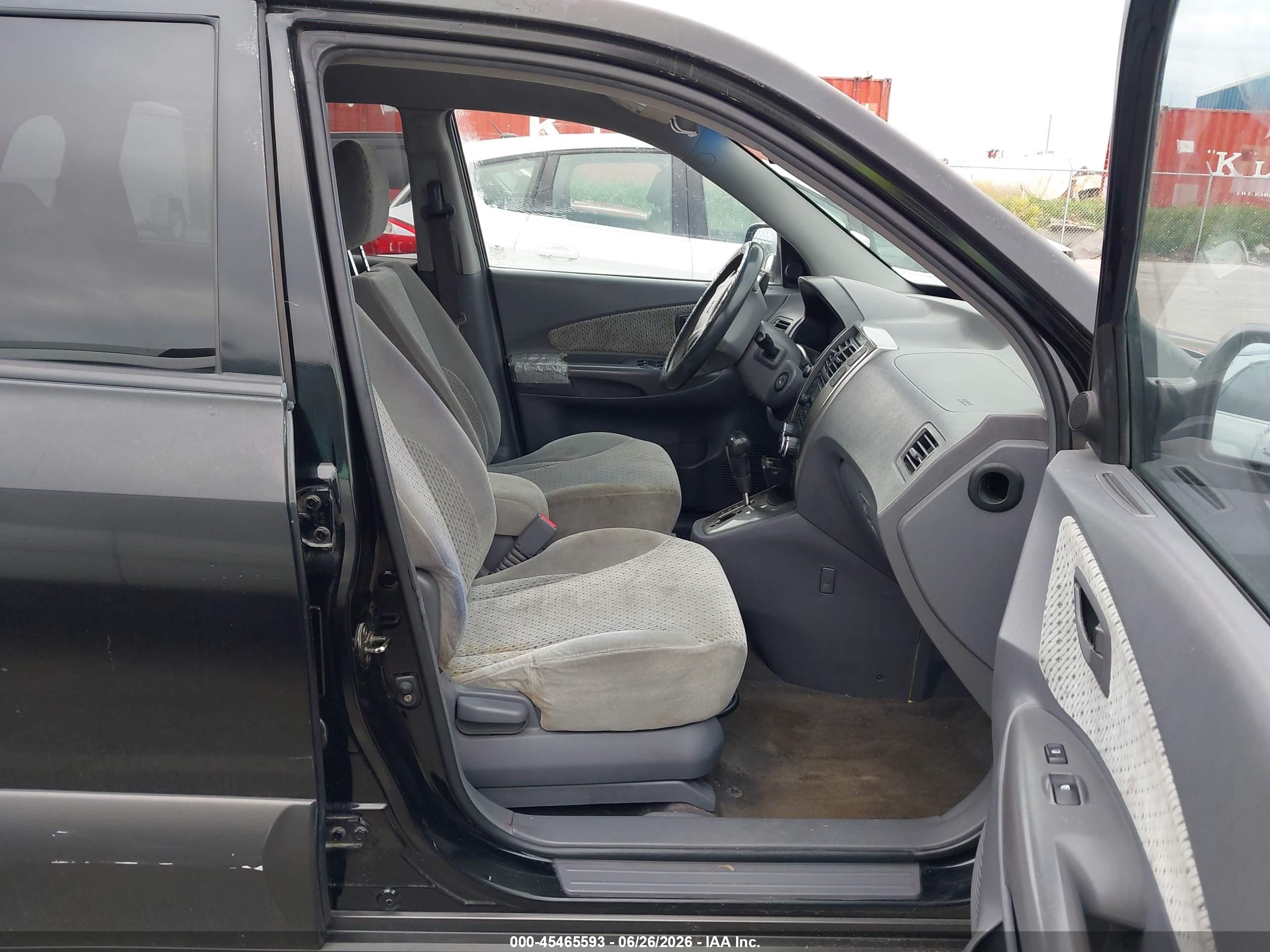 2005 Hyundai Tucson Gls/lx Black vin: KM8JN72D05U053453