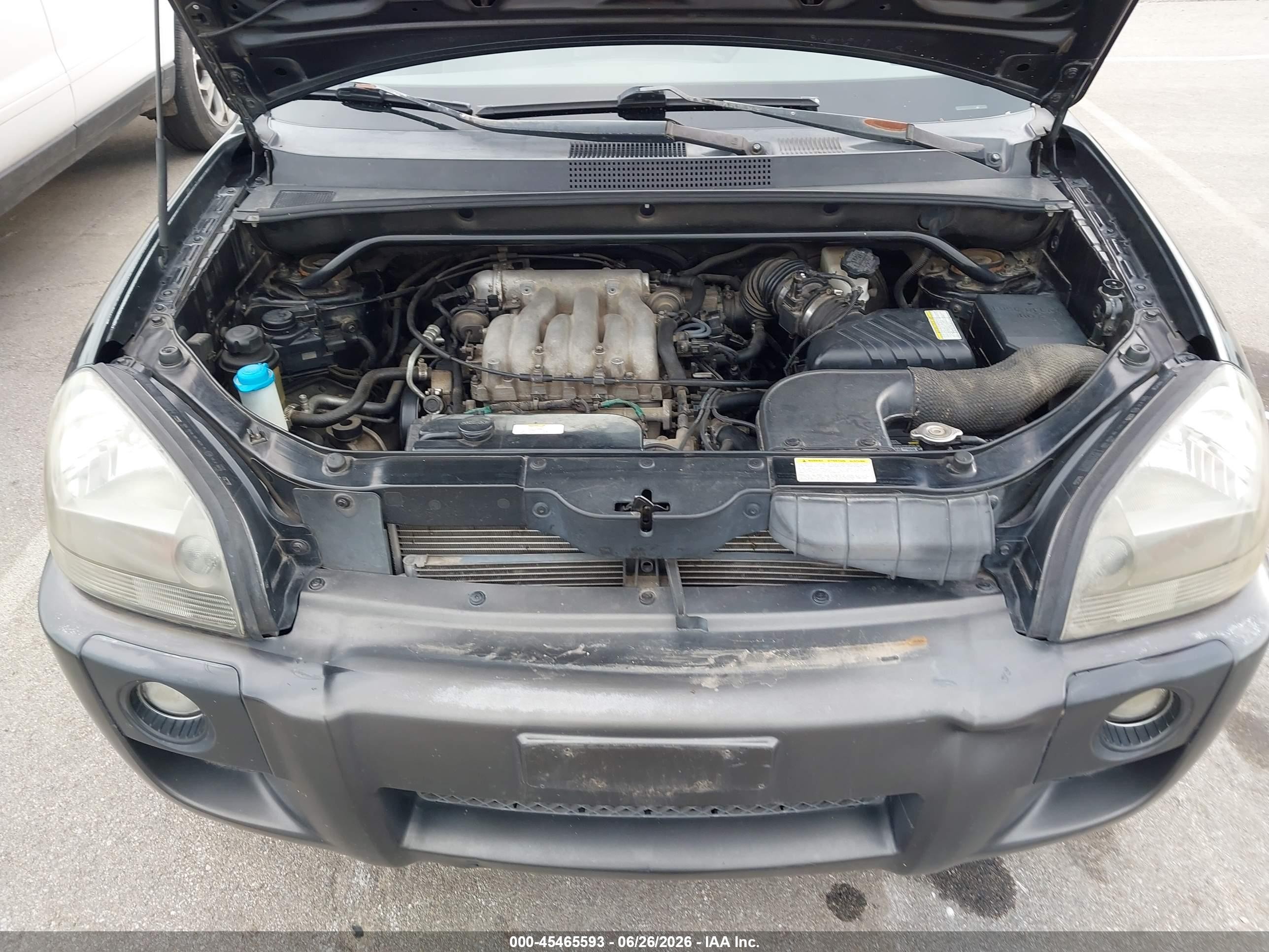 2005 Hyundai Tucson Gls/lx Black vin: KM8JN72D05U053453