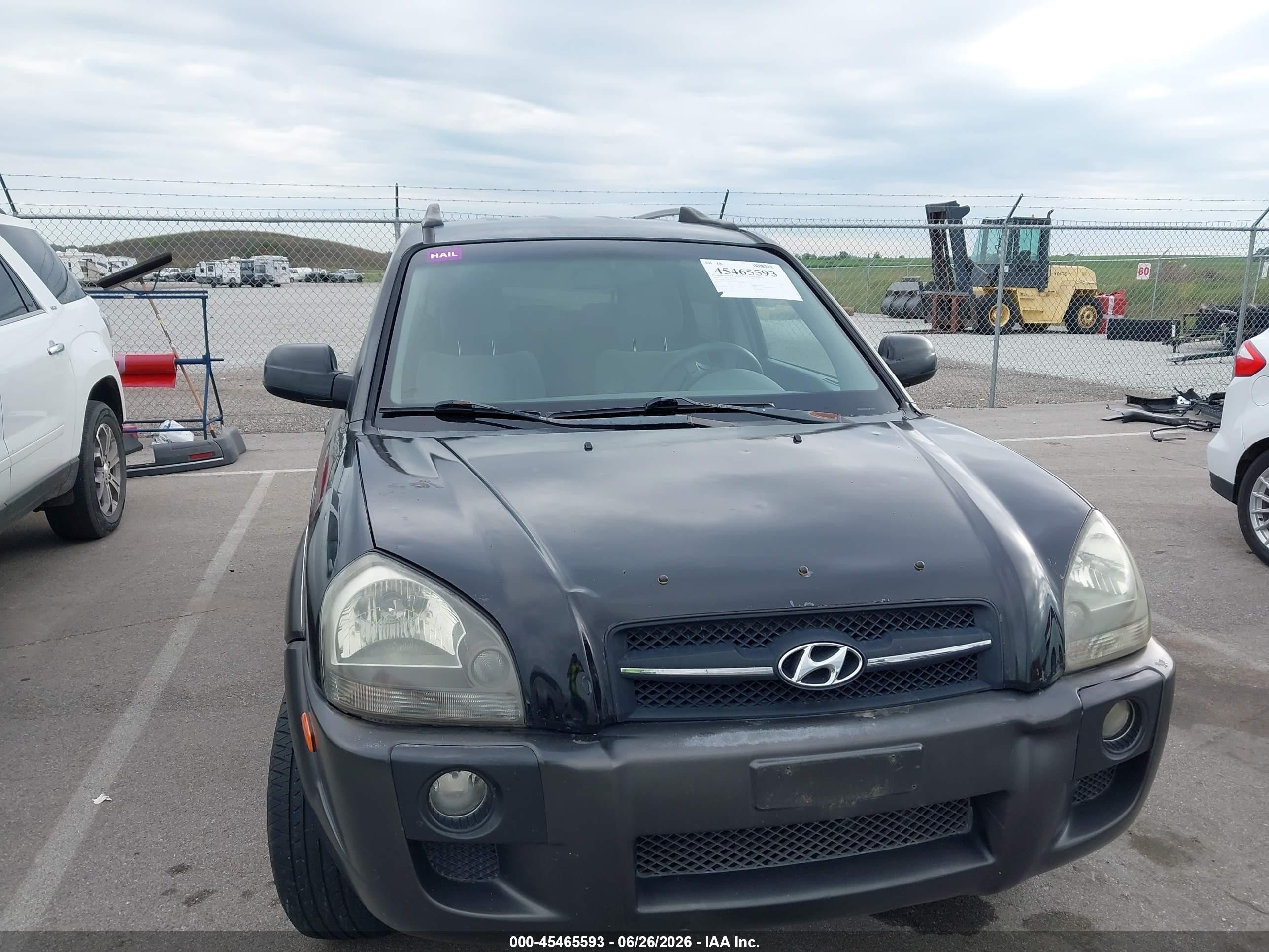 2005 Hyundai Tucson Gls/lx Black vin: KM8JN72D05U053453