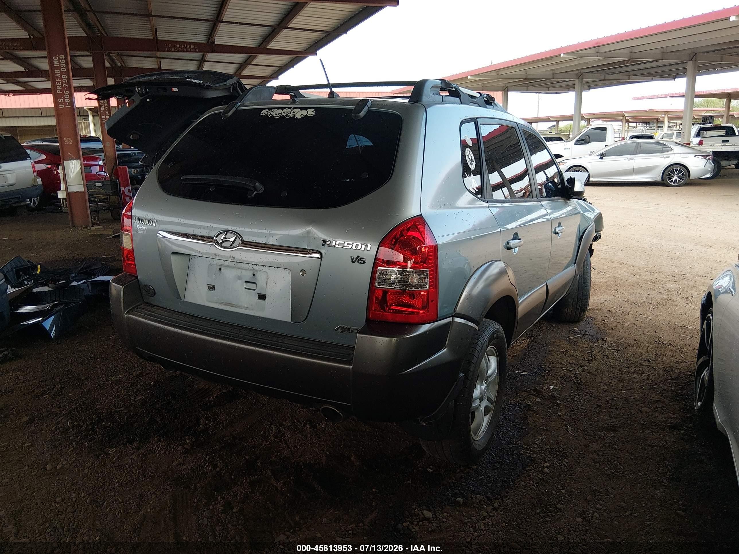2006 Hyundai Tucson Gls/limited Gray vin: KM8JN72D06U354564
