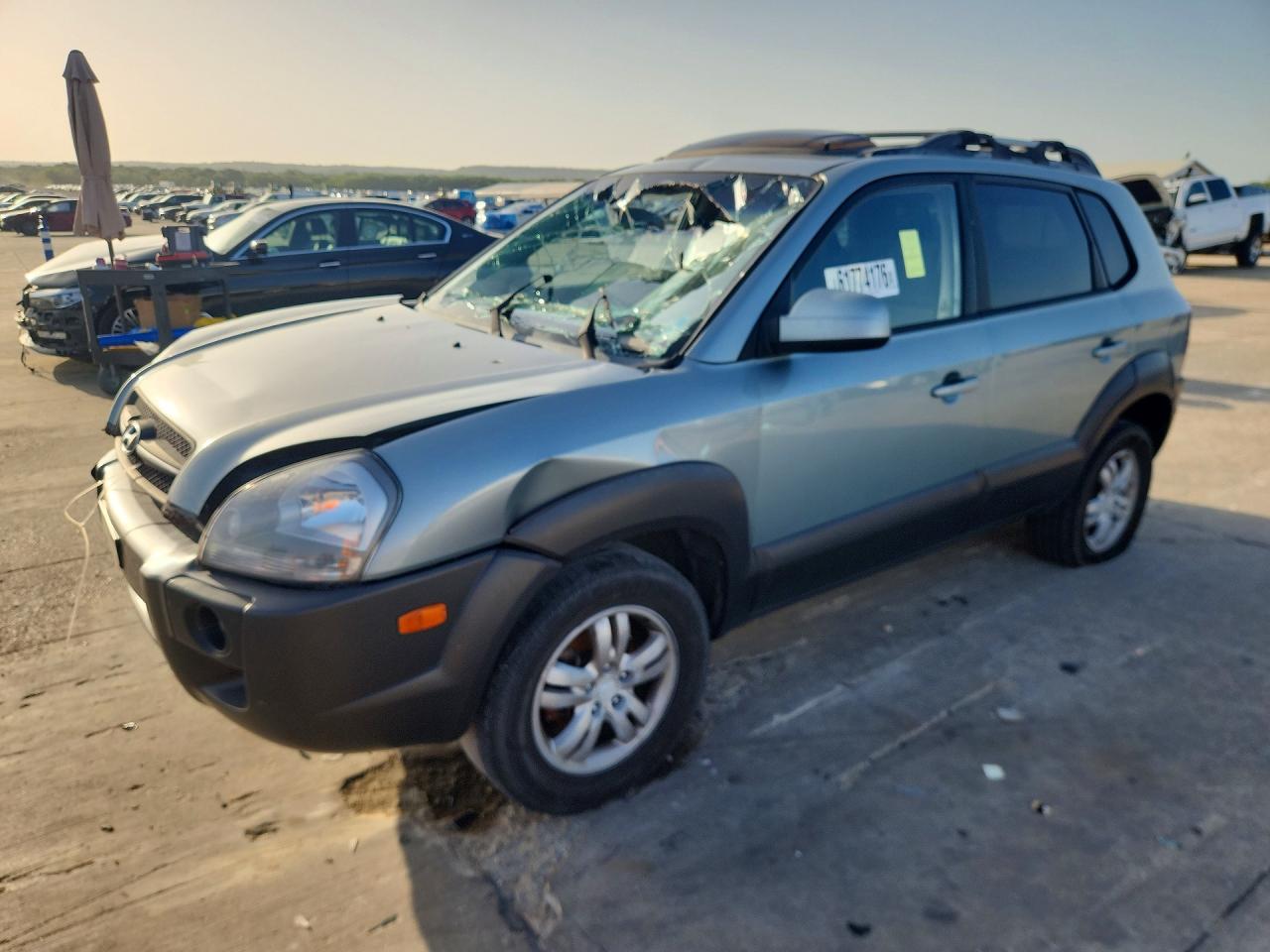 2007 Hyundai Tucson Se Silver vin: KM8JN72D07U493482