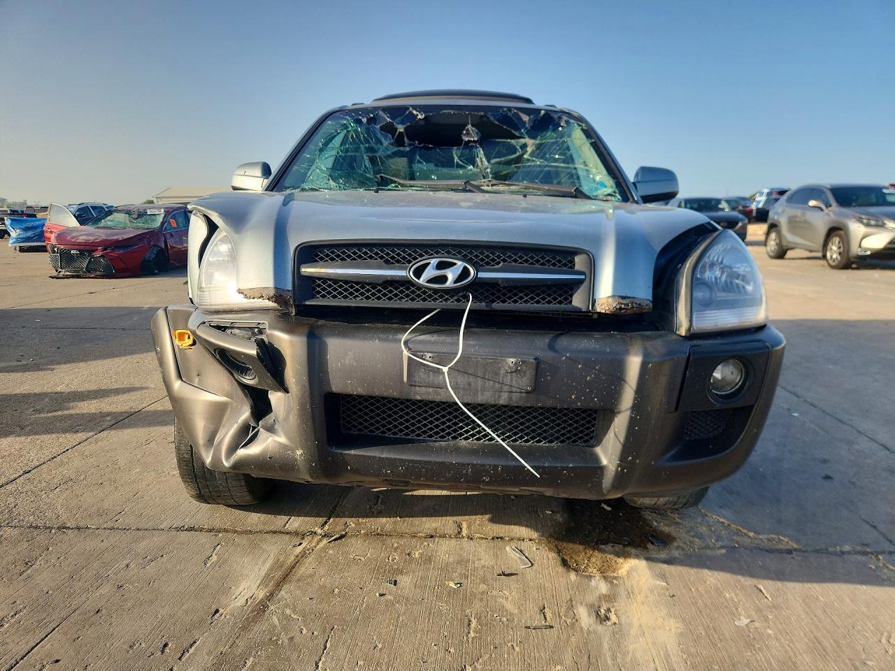 2007 Hyundai Tucson Se Silver vin: KM8JN72D07U493482