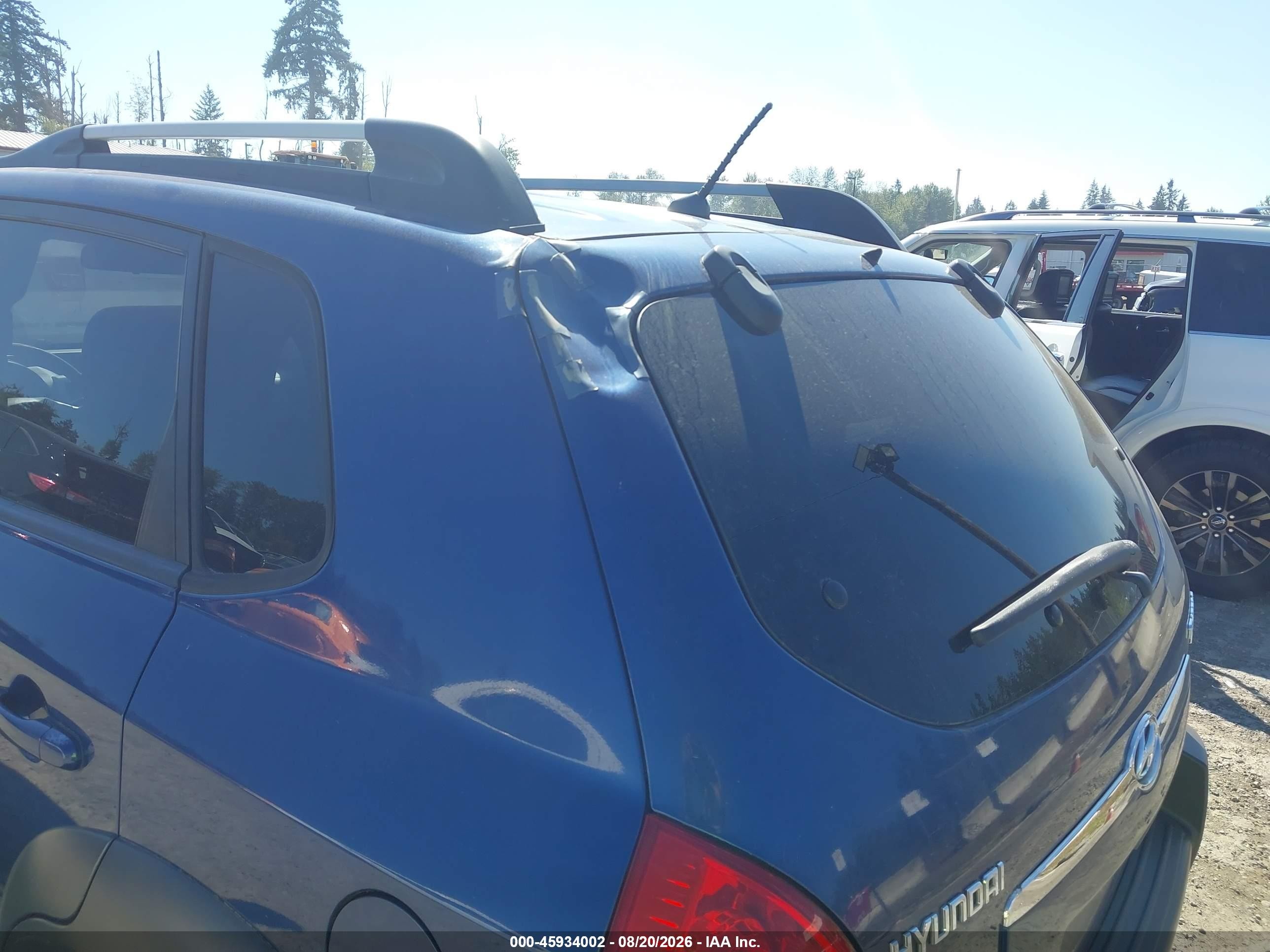 2008 Hyundai Tucson Limited V6/se Blue vin: KM8JN72D08U812607