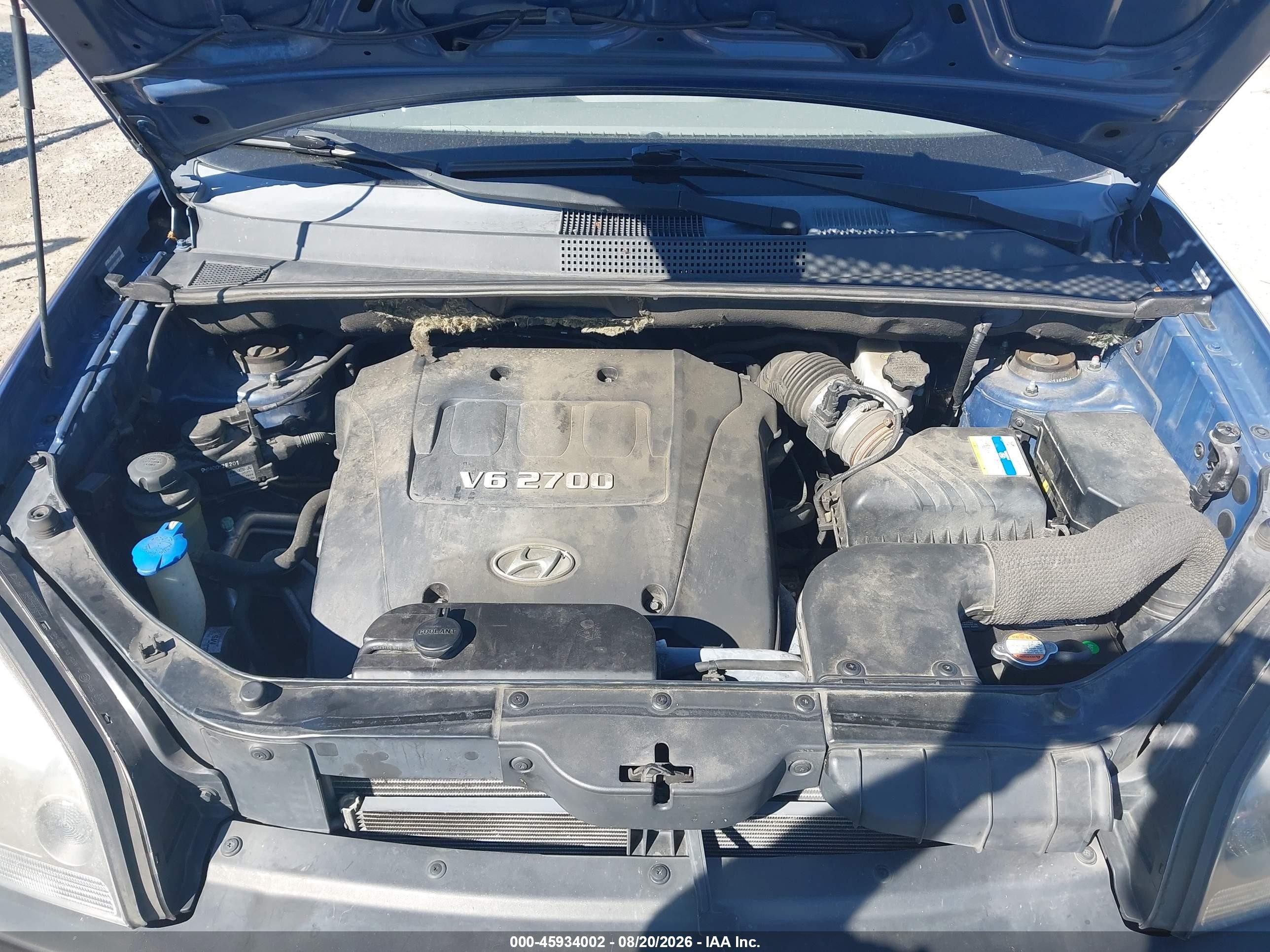 2008 Hyundai Tucson Limited V6/se Blue vin: KM8JN72D08U812607