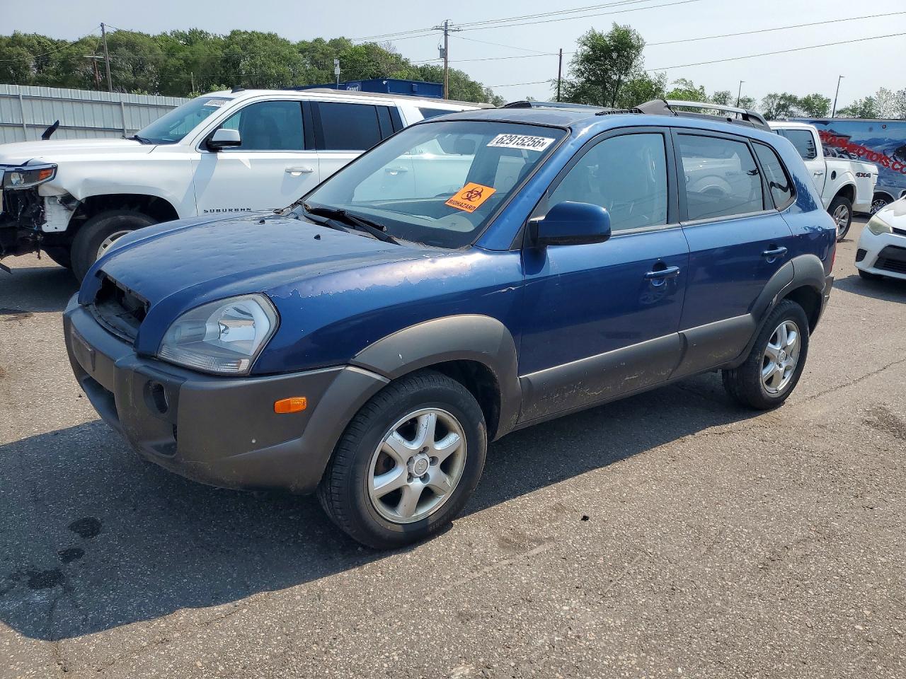 2005 Hyundai Tucson Gls Blue vin: KM8JN72D15U131822