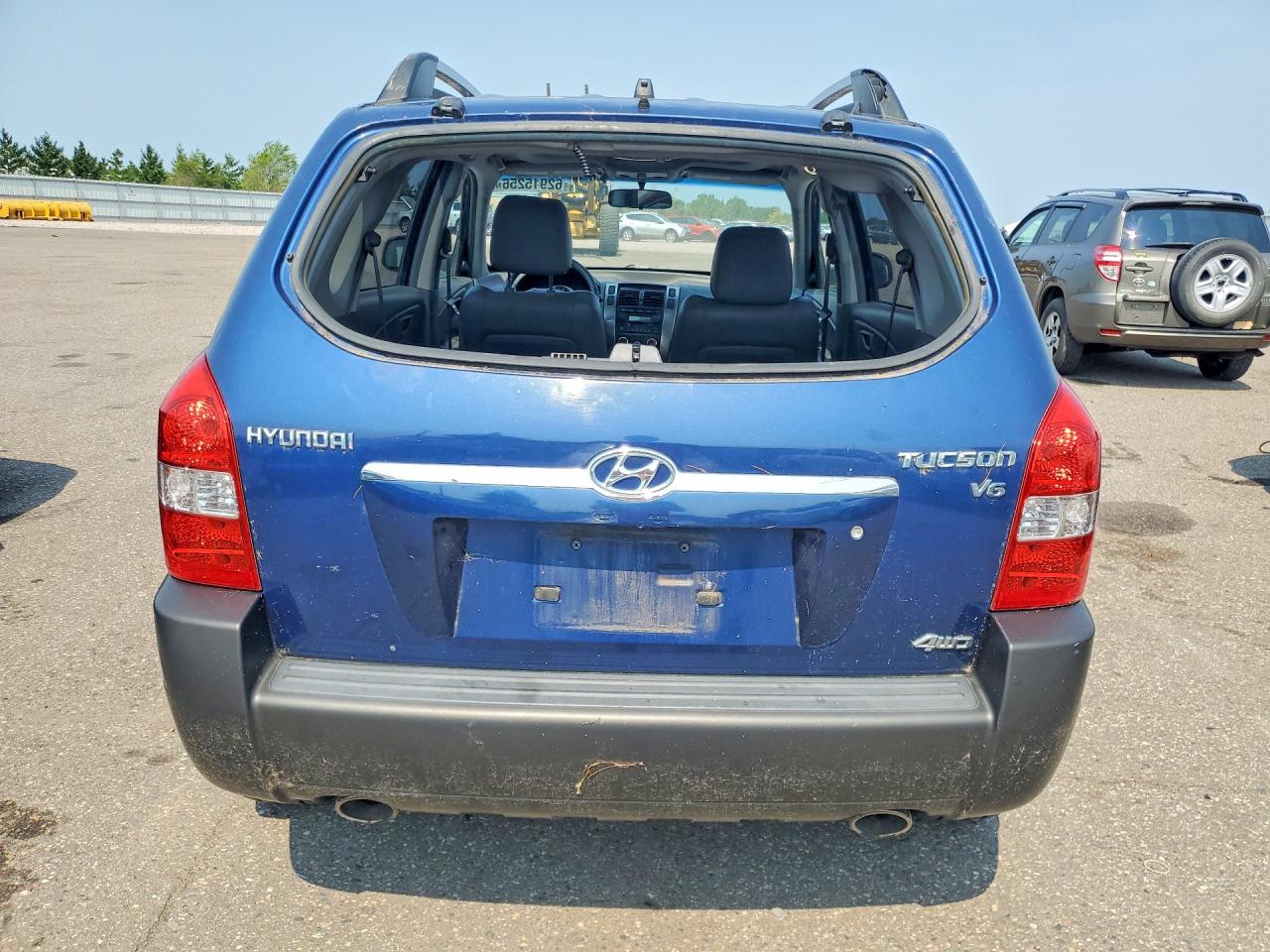 2005 Hyundai Tucson Gls Blue vin: KM8JN72D15U131822