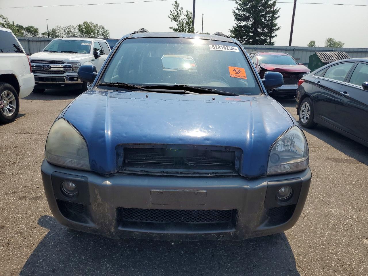 2005 Hyundai Tucson Gls Blue vin: KM8JN72D15U131822