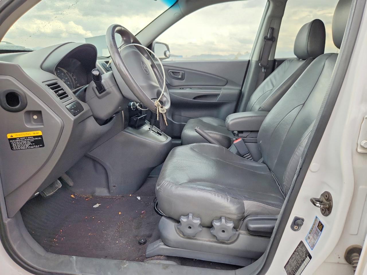 2005 Hyundai Tucson Gls White vin: KM8JN72D15U193219