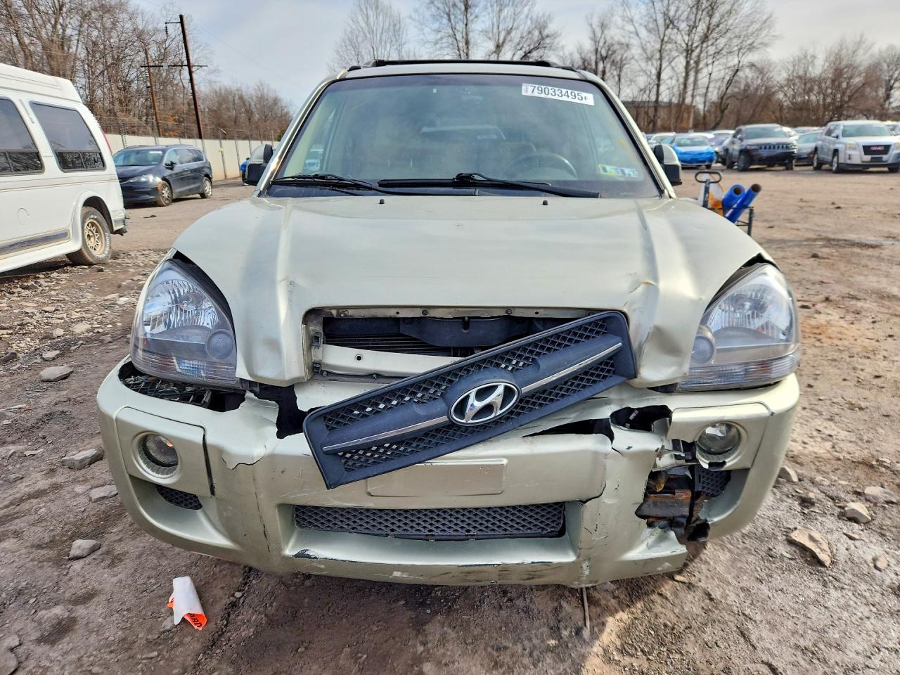 2006 Hyundai Tucson Золотой vin: KM8JN72D16U291281