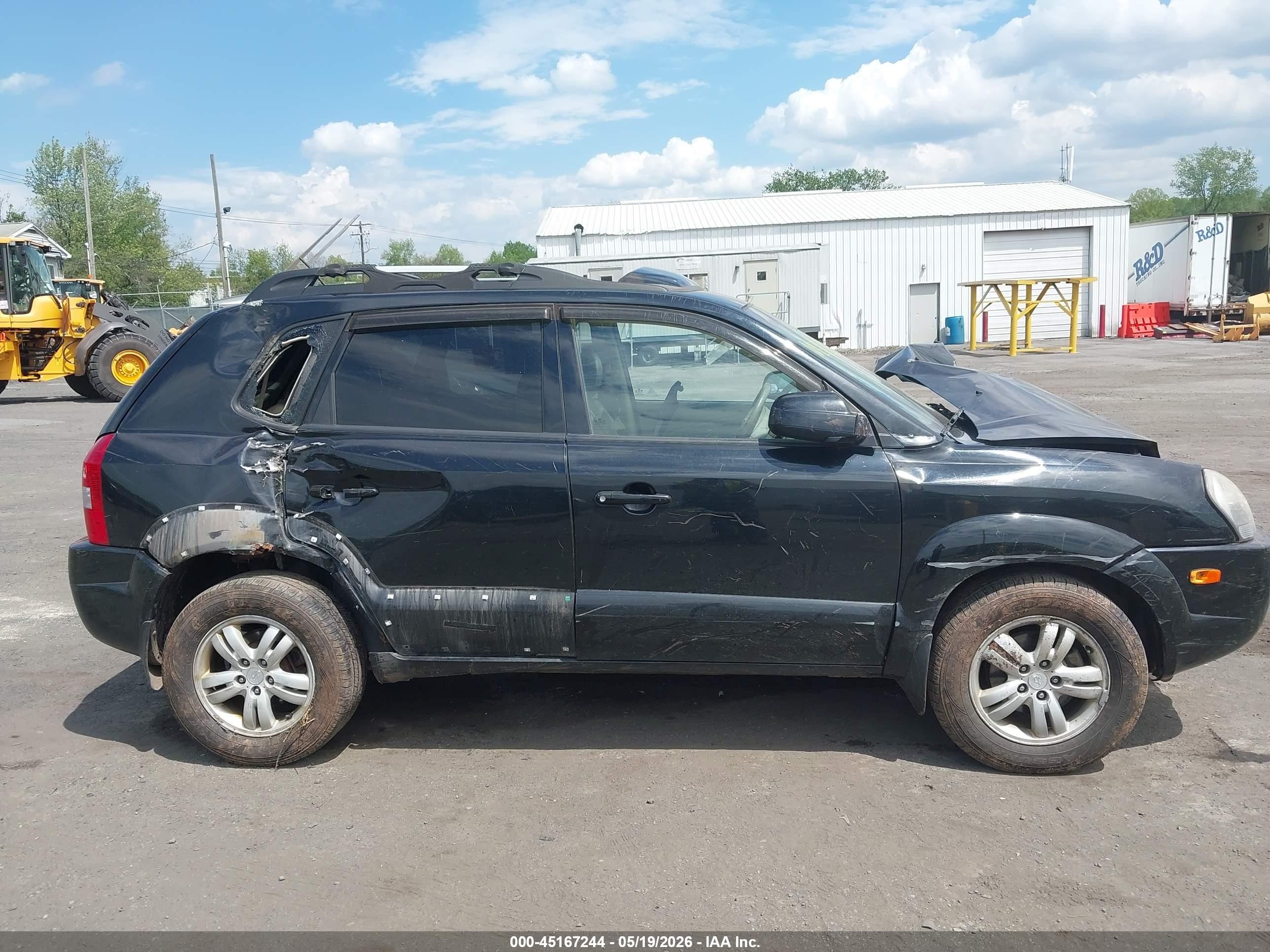 2008 Hyundai Tucson Limited V6/se Black vin: KM8JN72D18U741031