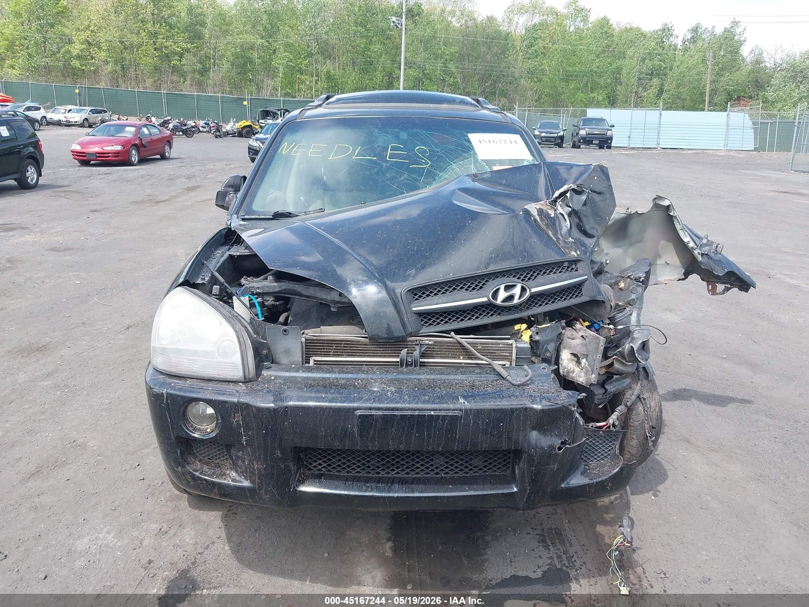 2008 Hyundai Tucson Limited V6/se Black vin: KM8JN72D18U741031