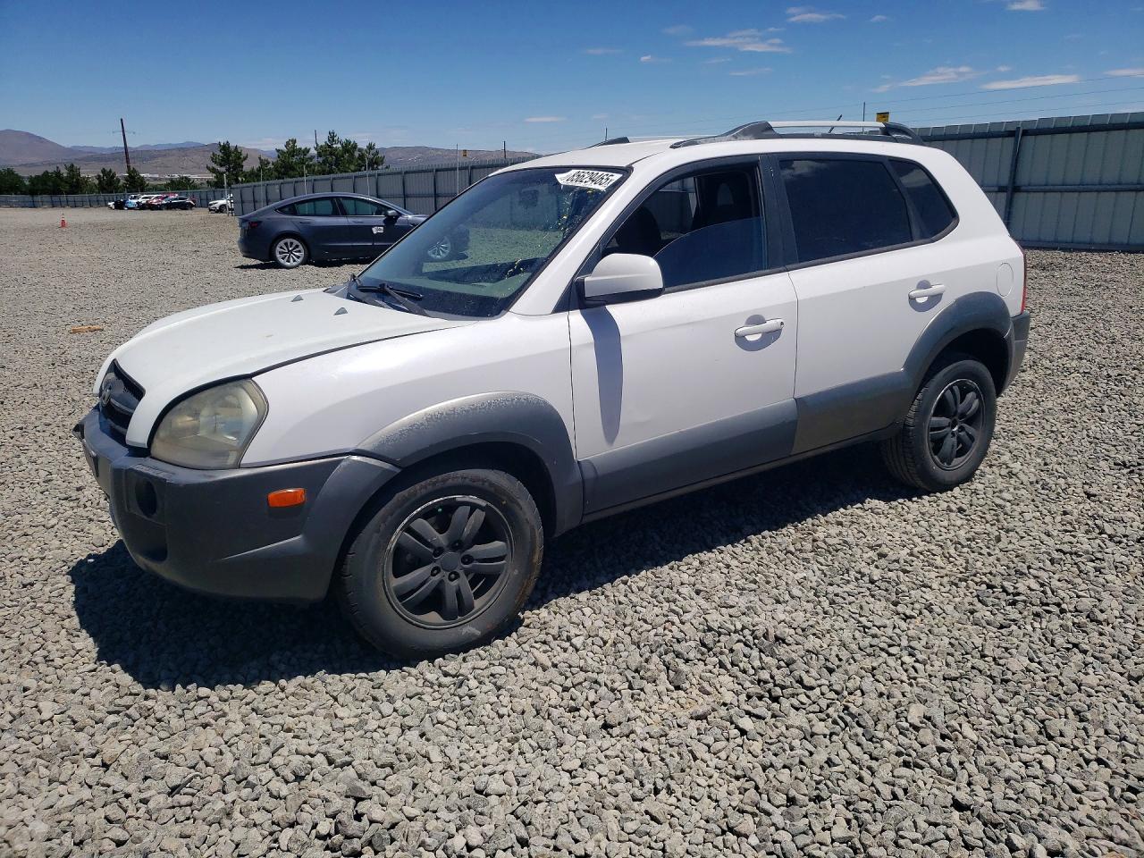 2008 Hyundai Tucson Se White vin: KM8JN72D18U799222