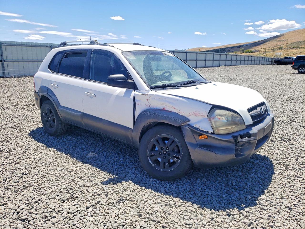 2008 Hyundai Tucson Se White vin: KM8JN72D18U799222