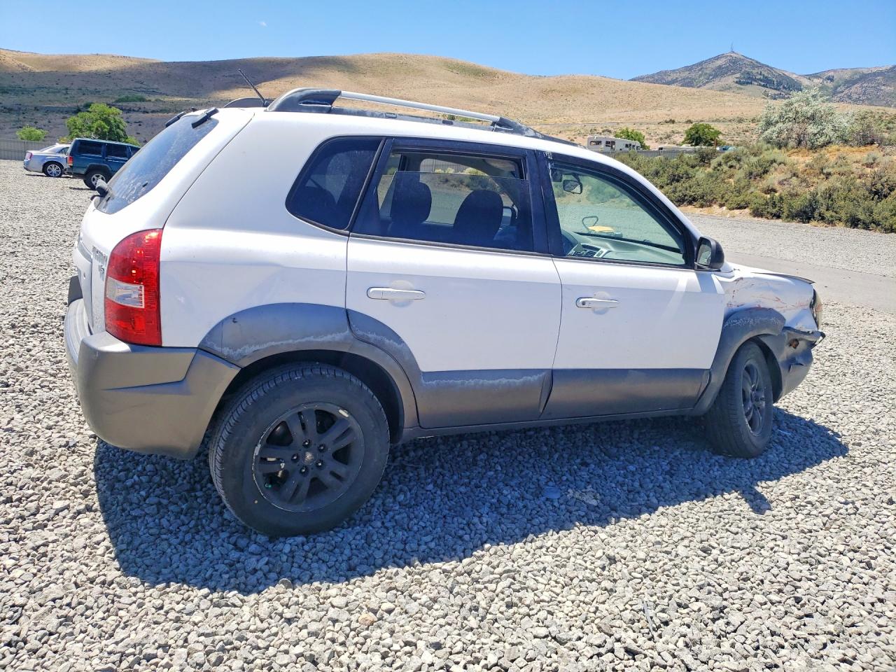 2008 Hyundai Tucson Se White vin: KM8JN72D18U799222