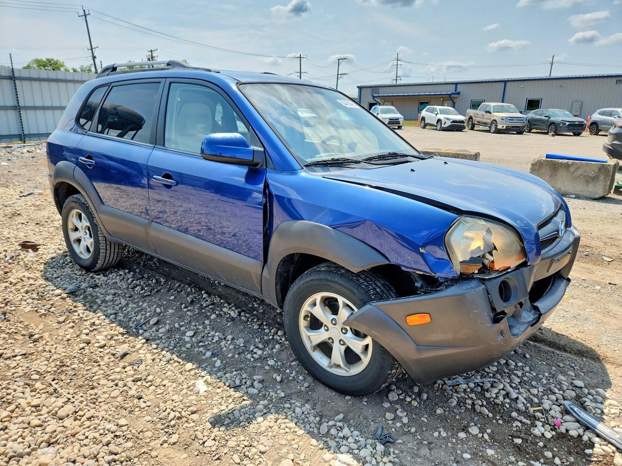 2009 Hyundai Tucson Se Blue vin: KM8JN72D19U977910