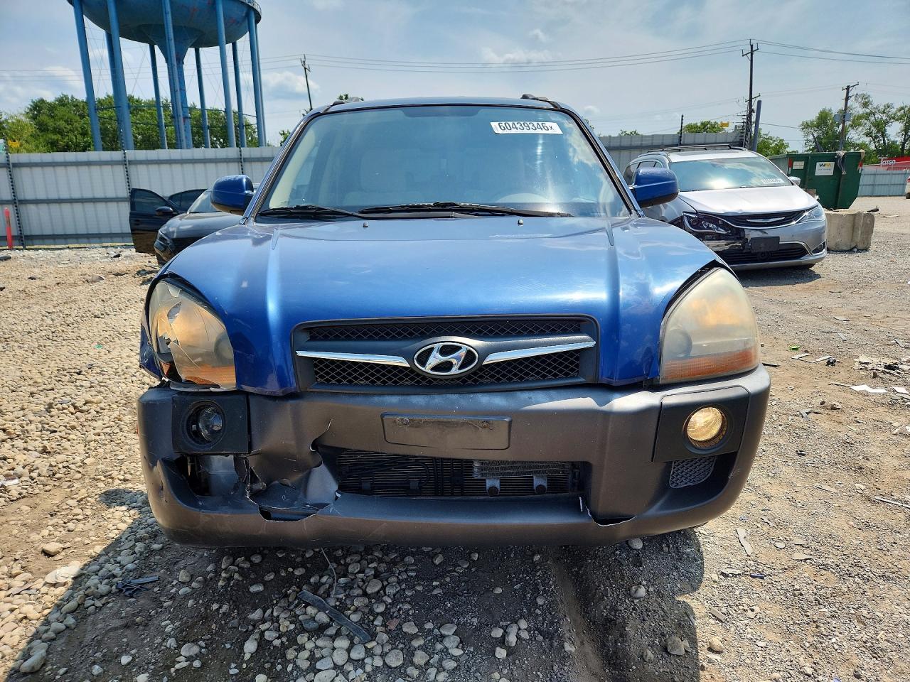 2009 Hyundai Tucson Se Blue vin: KM8JN72D19U977910