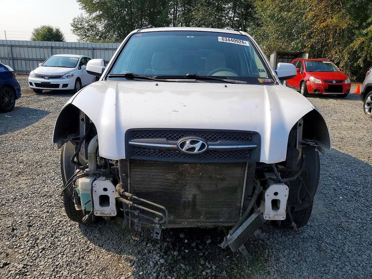 2005 Hyundai Tucson Gls White vin: KM8JN72D25U083375