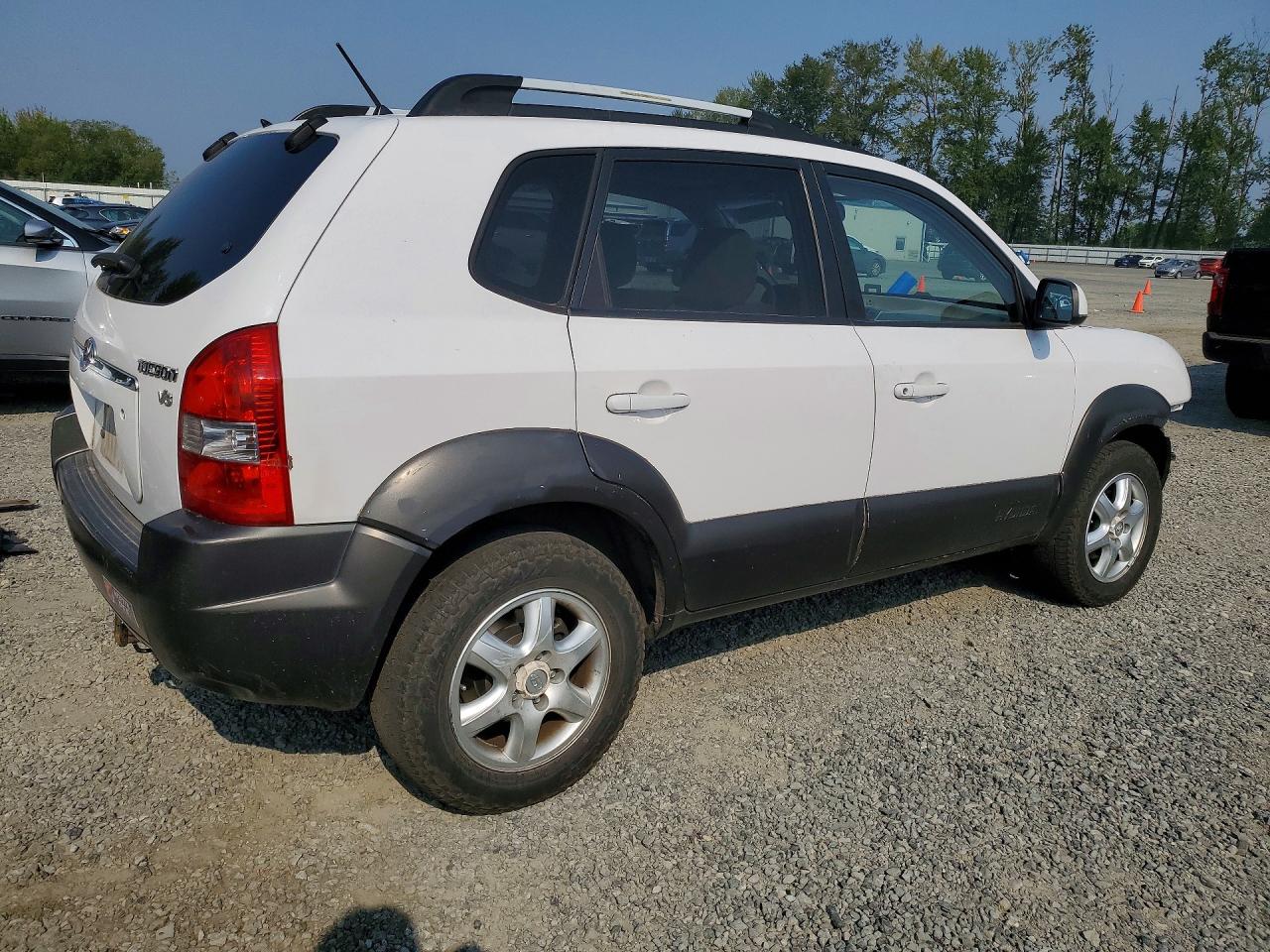 2005 Hyundai Tucson Gls White vin: KM8JN72D25U083375