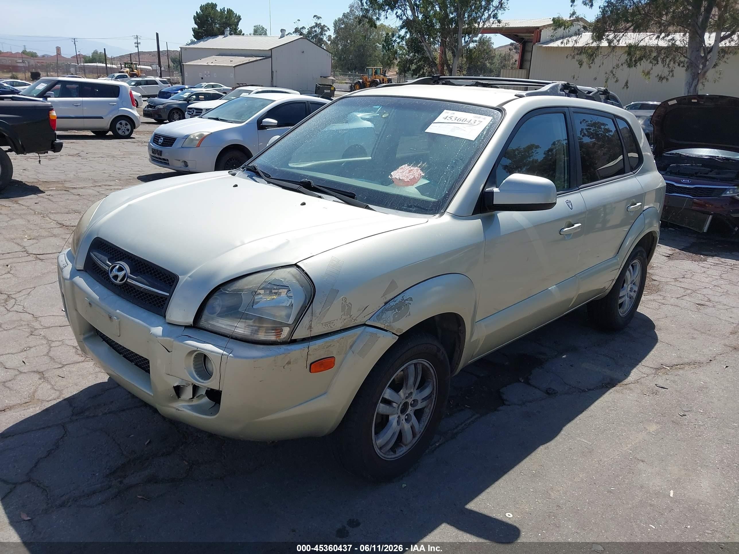 2007 Hyundai Tucson Limited/se Champagne vin: KM8JN72D27U508631