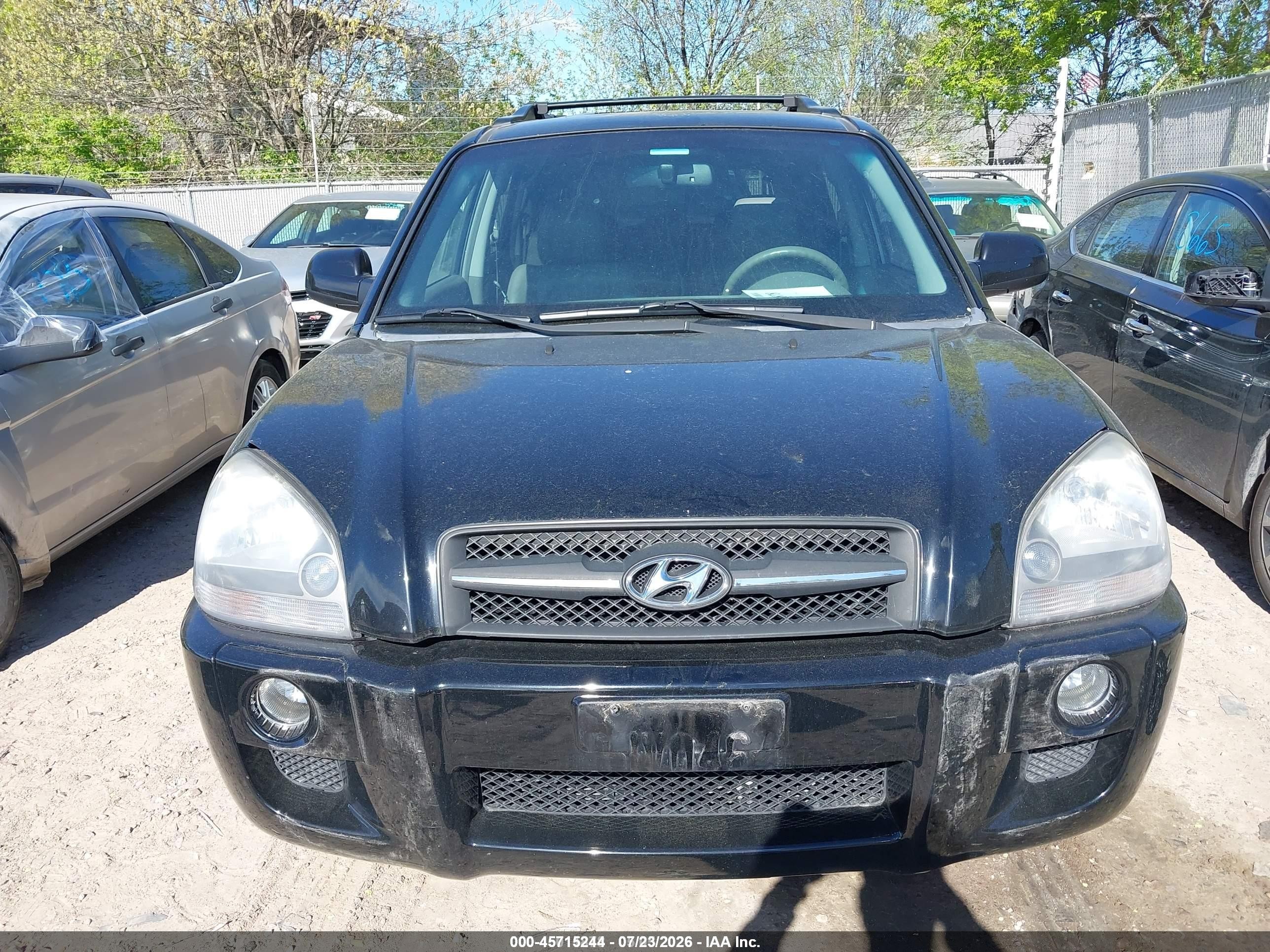 2007 Hyundai Tucson Limited/se Black vin: KM8JN72D27U670954