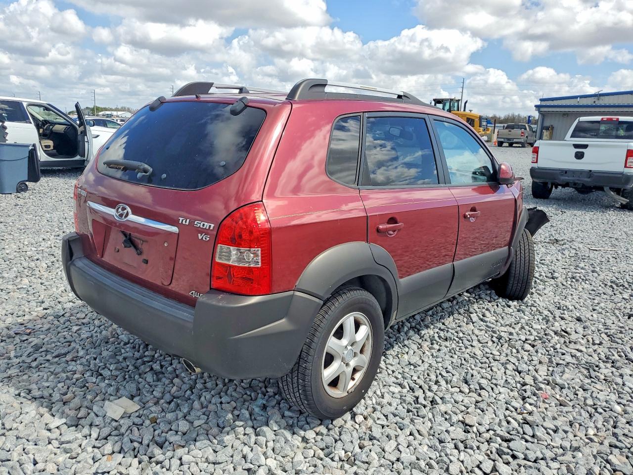 2005 Hyundai Tucson Gls Burgundy vin: KM8JN72D35U229069