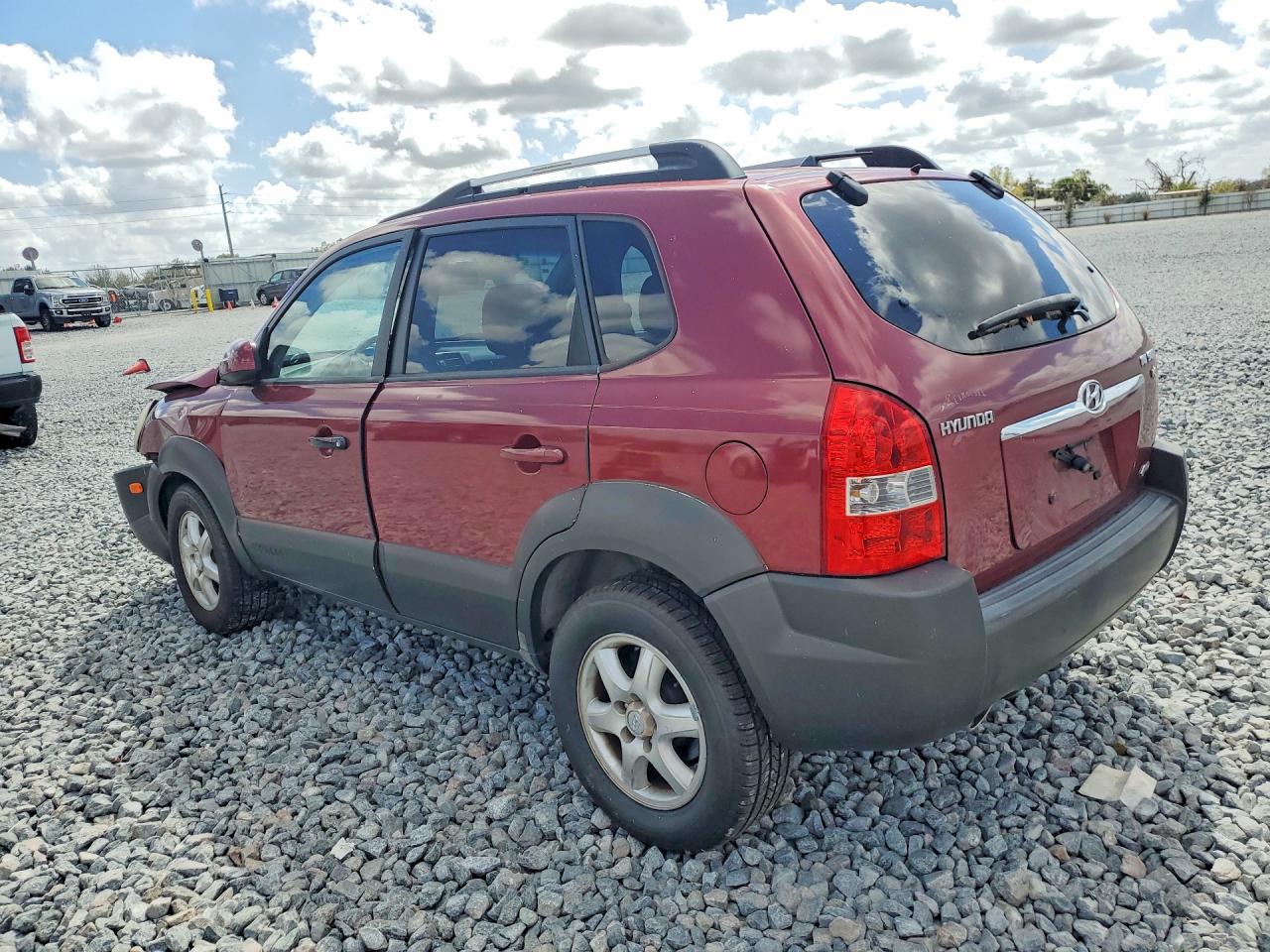 2005 Hyundai Tucson Gls Burgundy vin: KM8JN72D35U229069