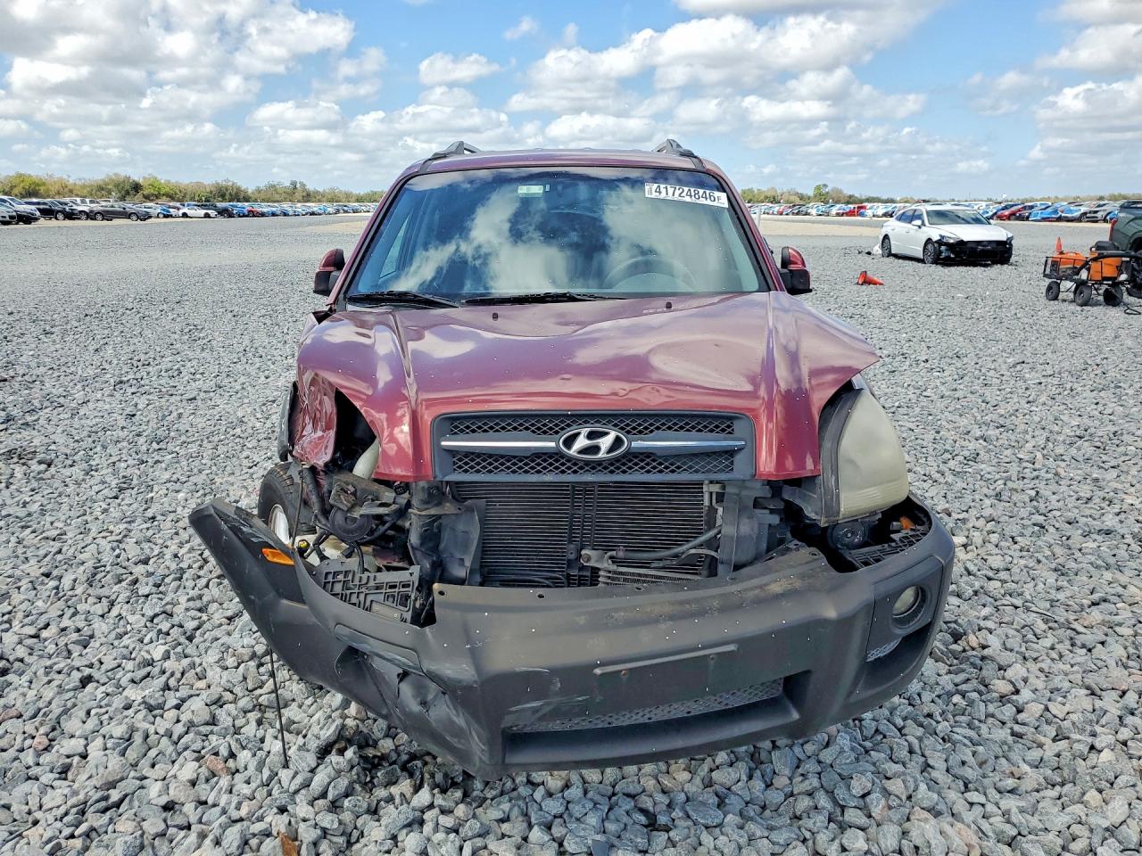 2005 Hyundai Tucson Gls Burgundy vin: KM8JN72D35U229069