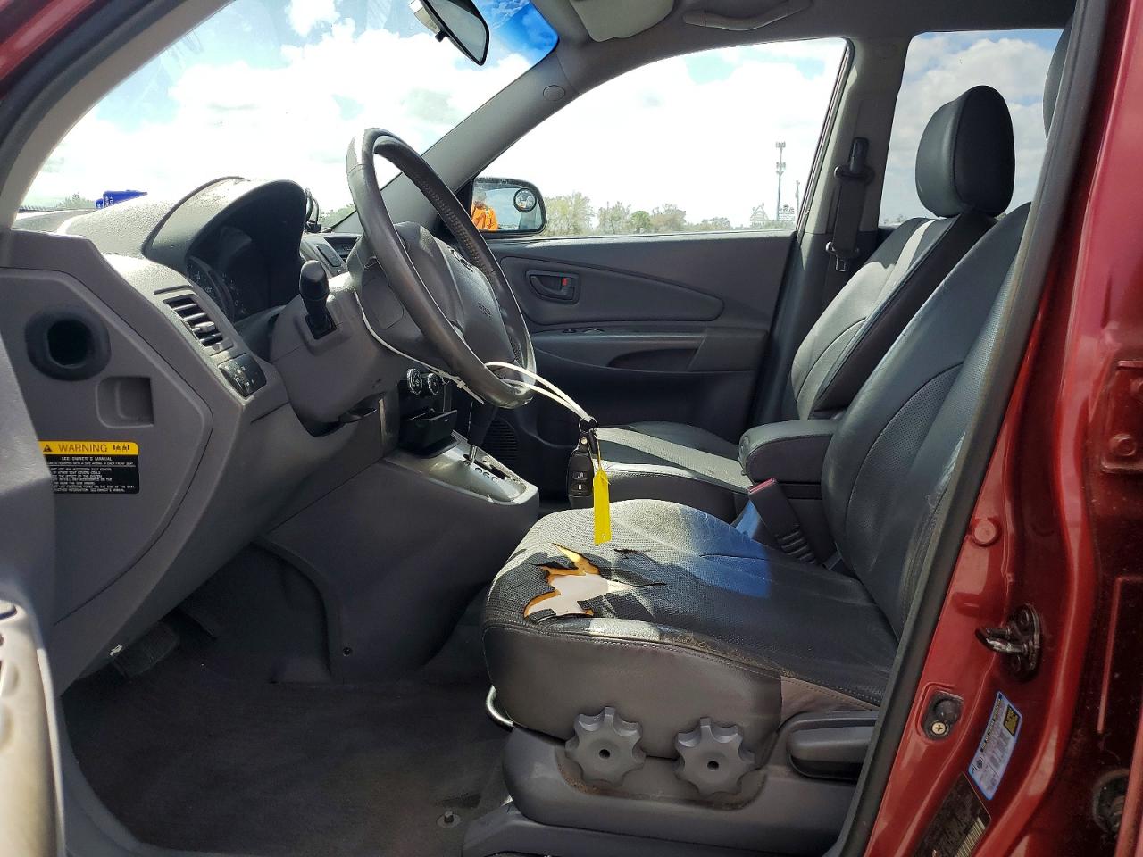 2005 Hyundai Tucson Gls Burgundy vin: KM8JN72D35U229069