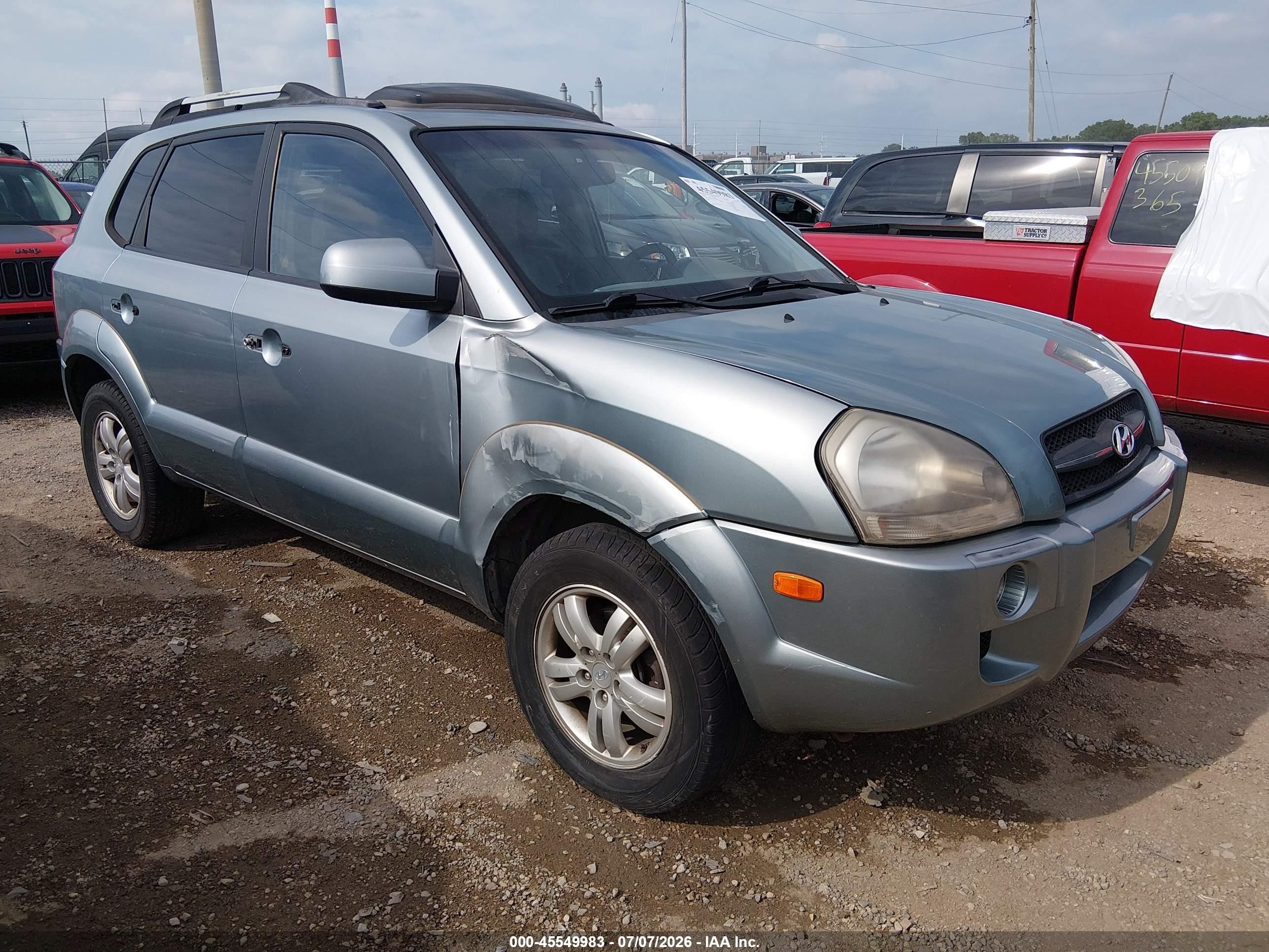 2006 Hyundai Tucson Gls/limited Бирюзовый vin: KM8JN72D36U330033