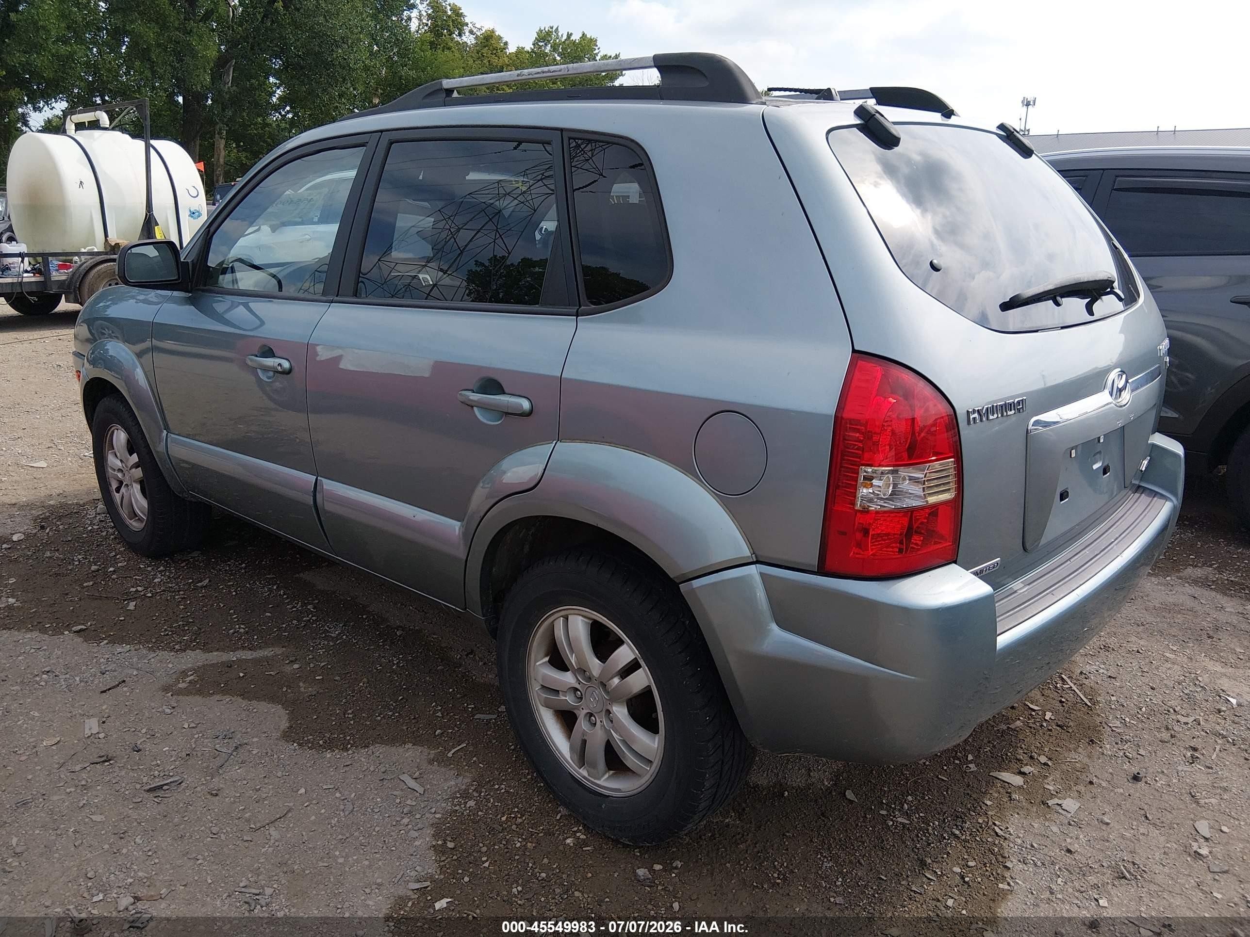 2006 Hyundai Tucson Gls/limited Бирюзовый vin: KM8JN72D36U330033