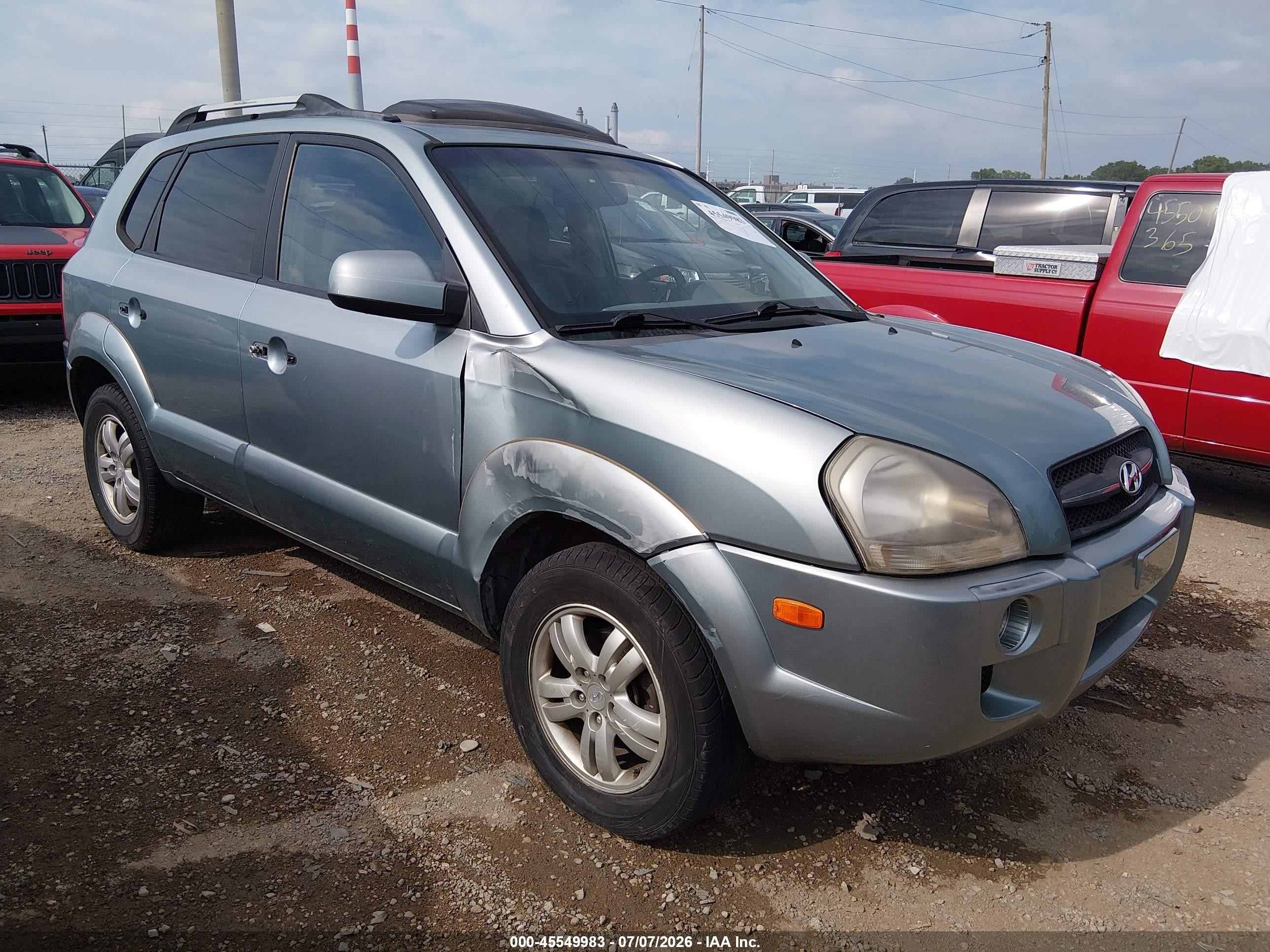 2006 Hyundai Tucson Gls/limited Бирюзовый vin: KM8JN72D36U330033