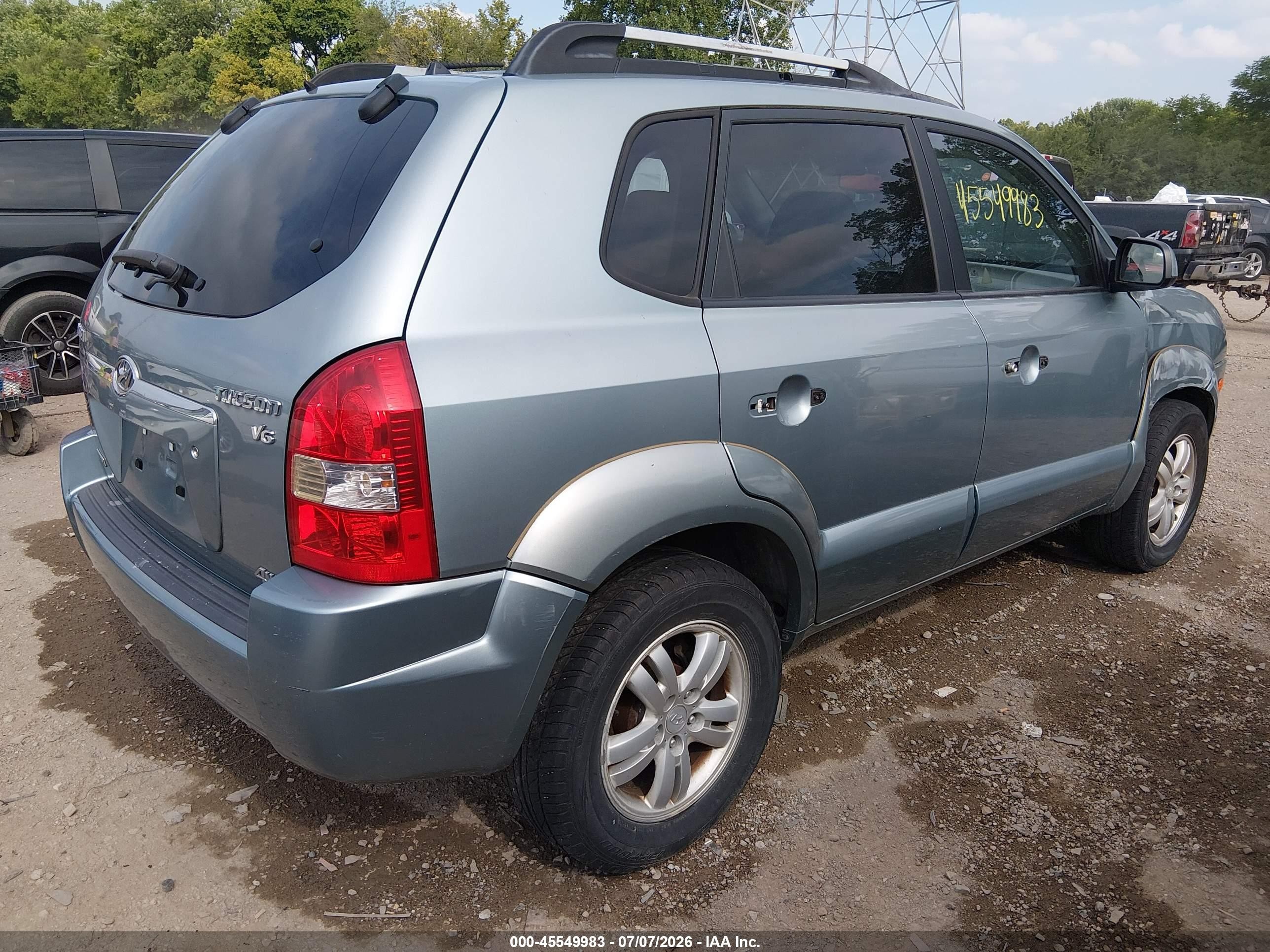 2006 Hyundai Tucson Gls/limited Бирюзовый vin: KM8JN72D36U330033