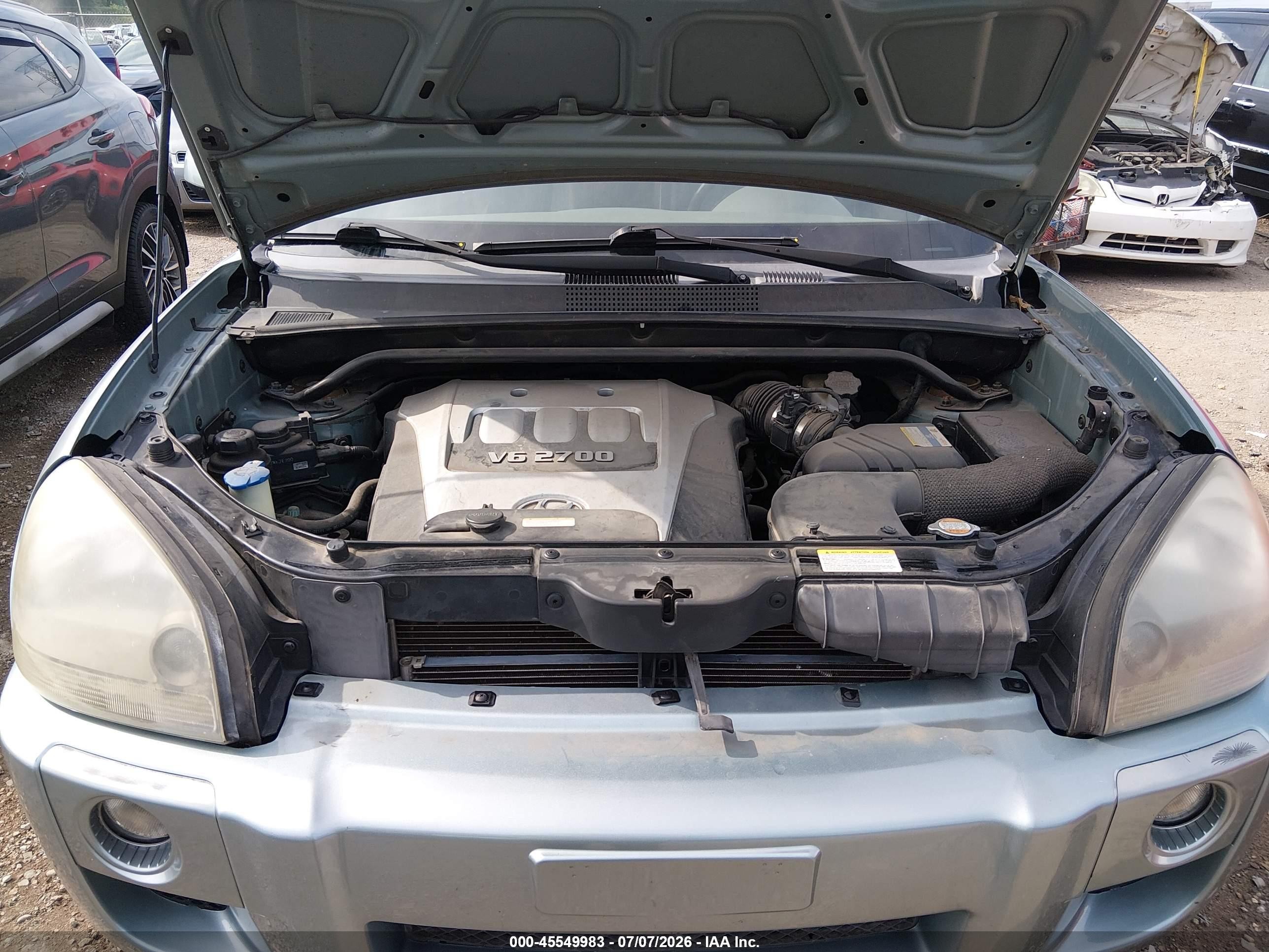 2006 Hyundai Tucson Gls/limited Бирюзовый vin: KM8JN72D36U330033