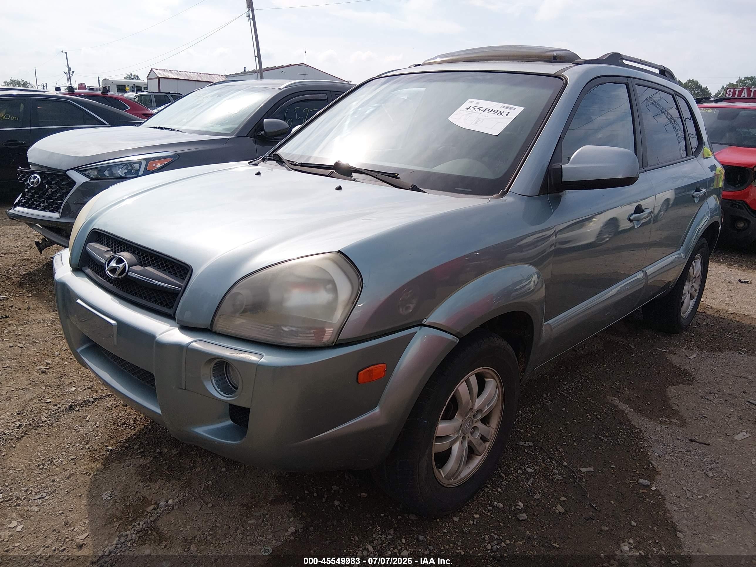 2006 Hyundai Tucson Gls/limited Бирюзовый vin: KM8JN72D36U330033