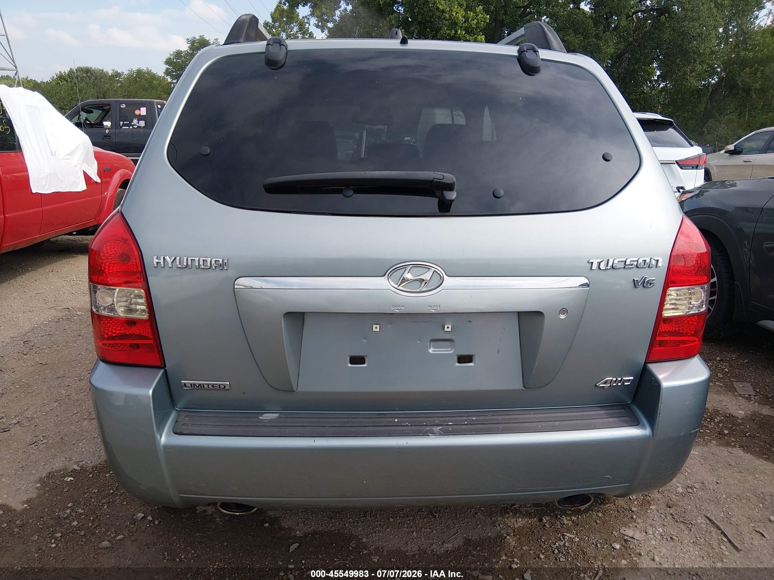 2006 Hyundai Tucson Gls/limited Бирюзовый vin: KM8JN72D36U330033