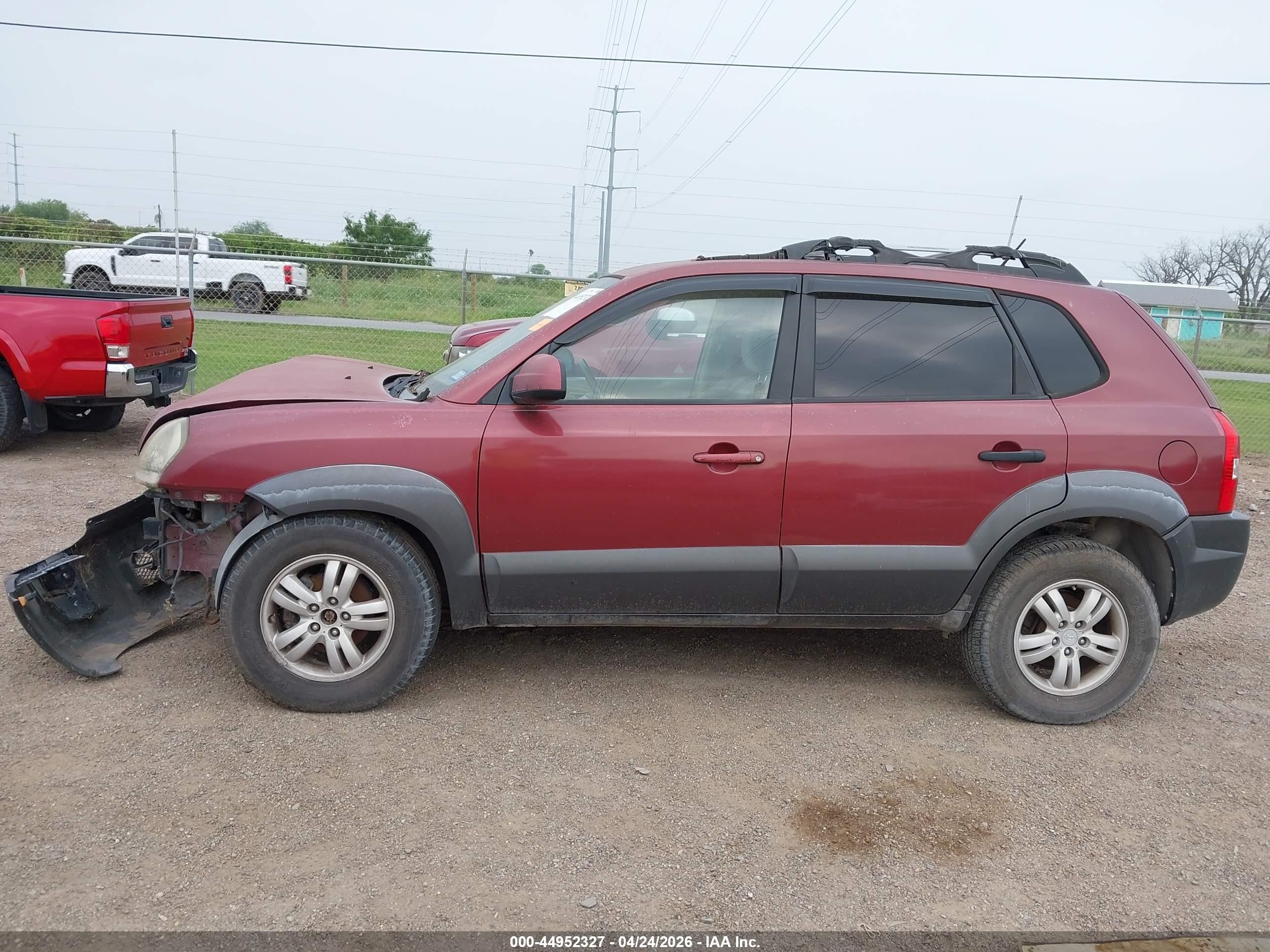 2006 Hyundai Tucson Gls/limited Red vin: KM8JN72D36U335264