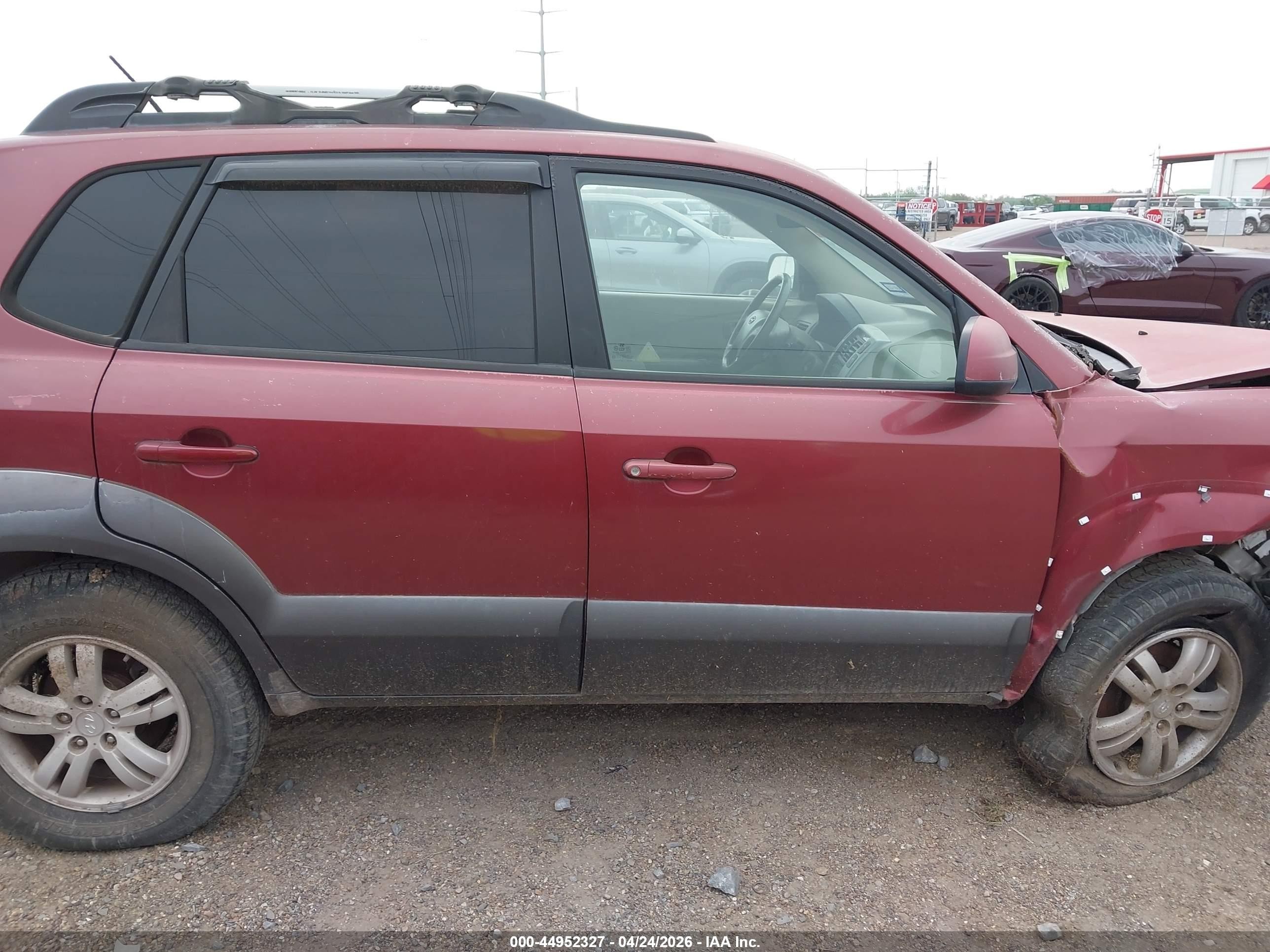 2006 Hyundai Tucson Gls/limited Red vin: KM8JN72D36U335264