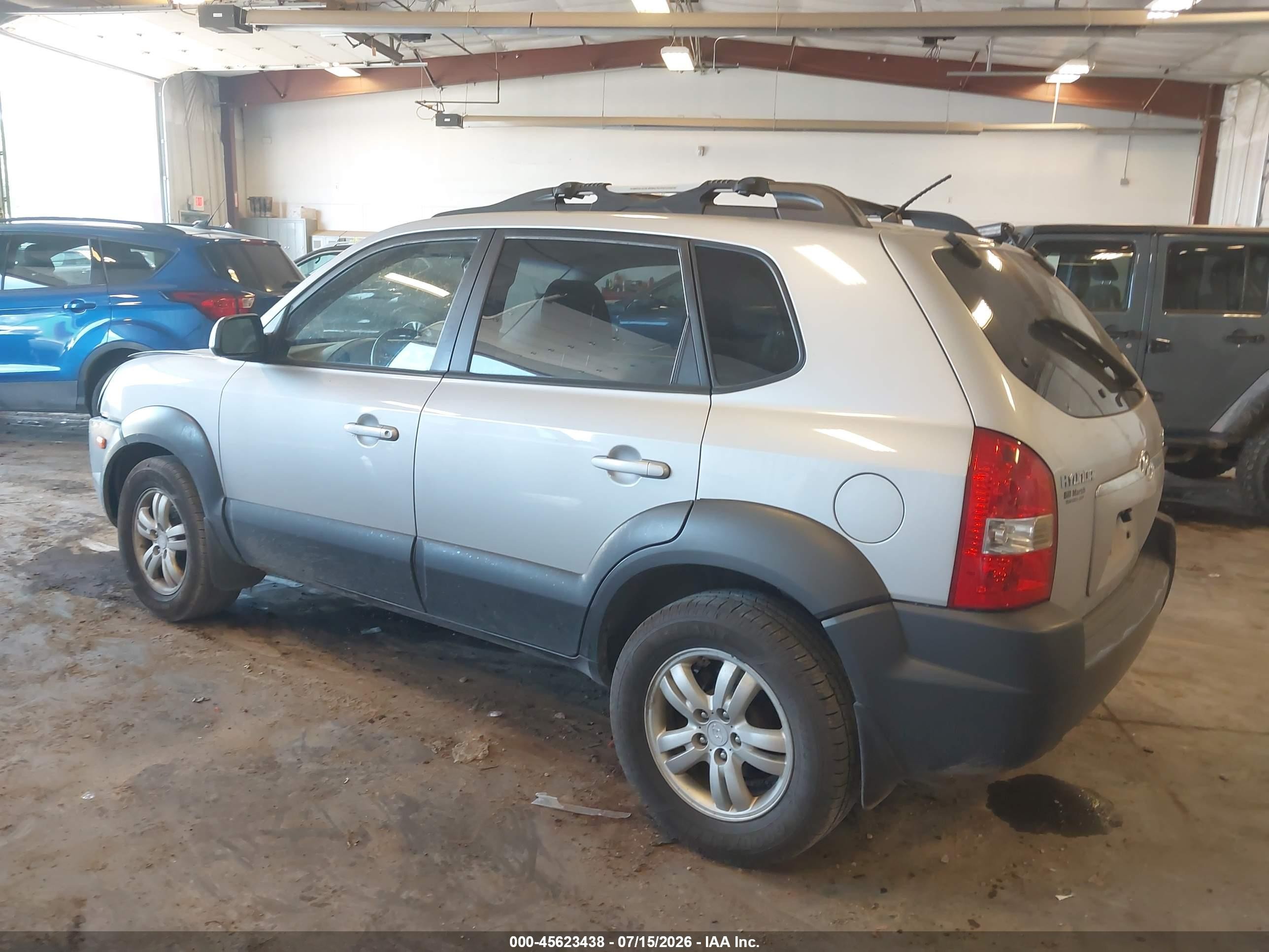 2006 Hyundai Tucson Gls/limited Silver vin: KM8JN72D36U338035