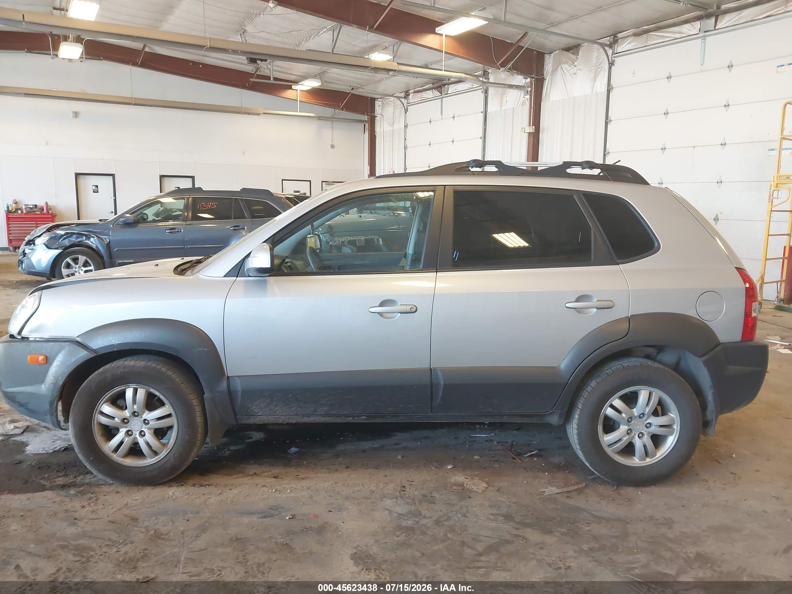 2006 Hyundai Tucson Gls/limited Silver vin: KM8JN72D36U338035
