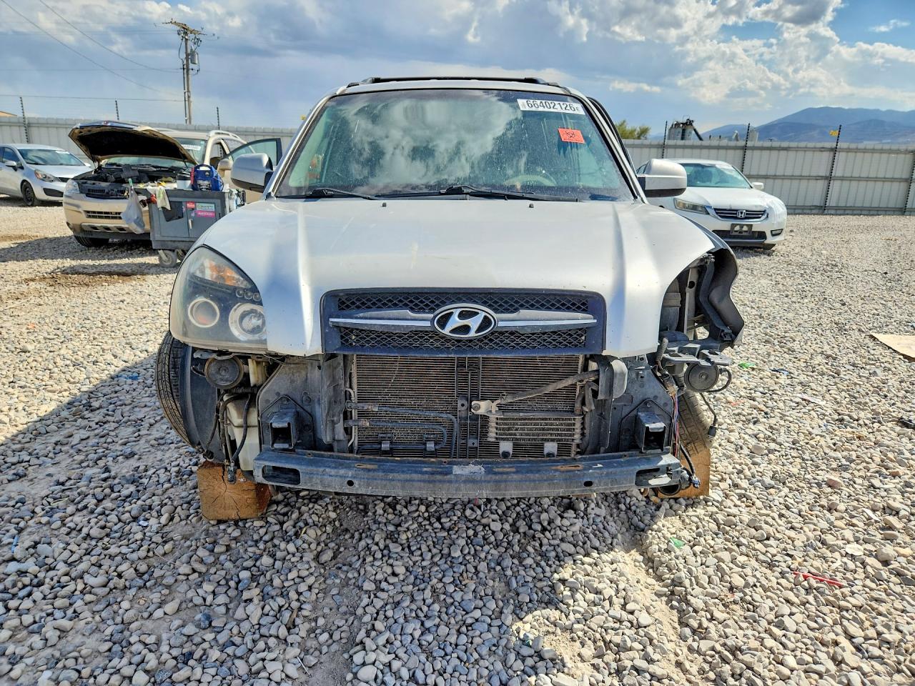 2007 Hyundai Tucson Se Silver vin: KM8JN72D47U528086