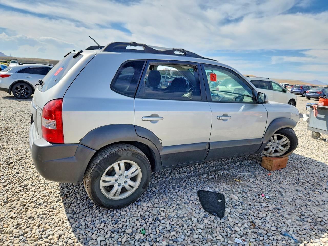 2007 Hyundai Tucson Se Silver vin: KM8JN72D47U528086